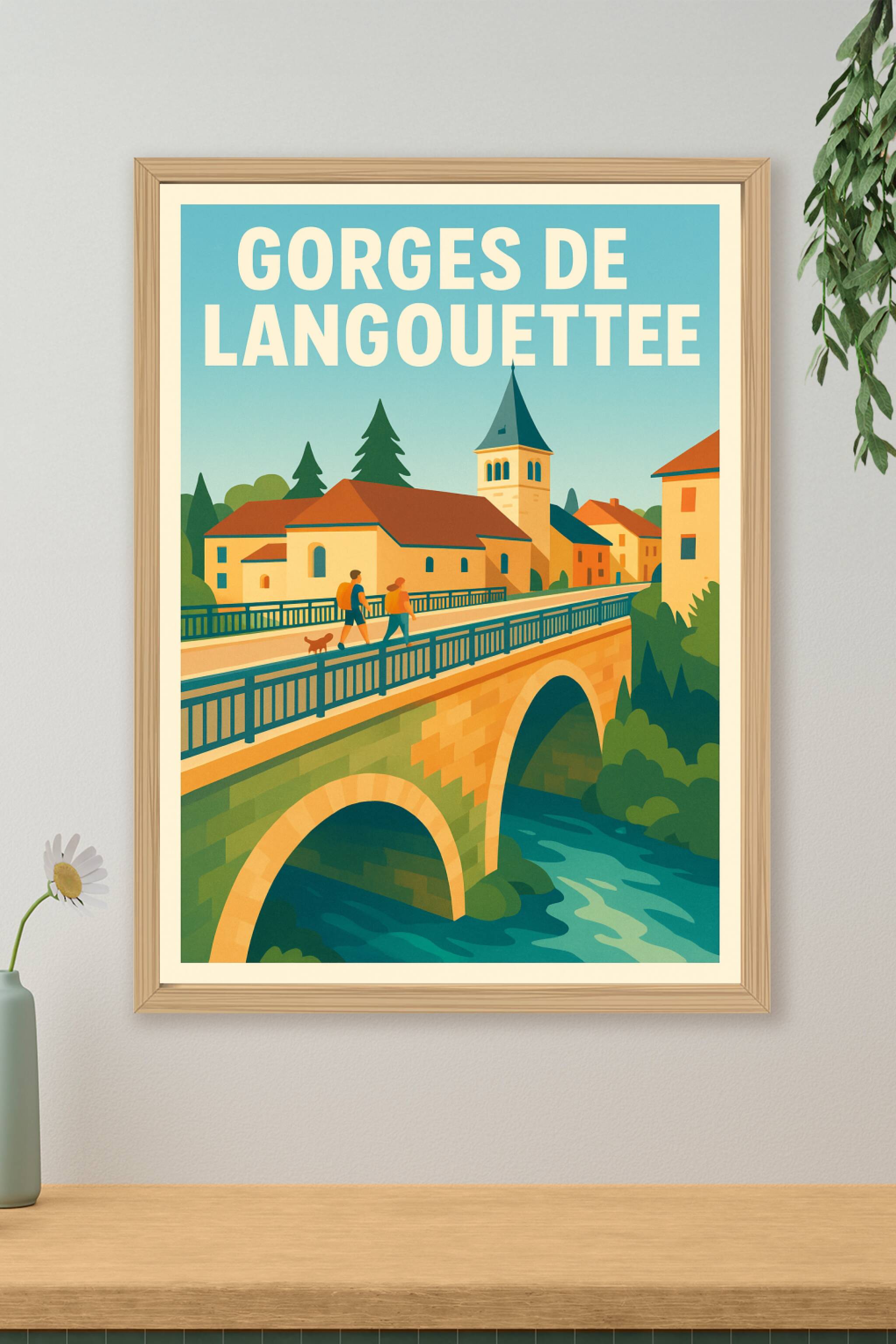 Affiche de Gorges de la Langouette - L'appel de la nature sauvage du Jura