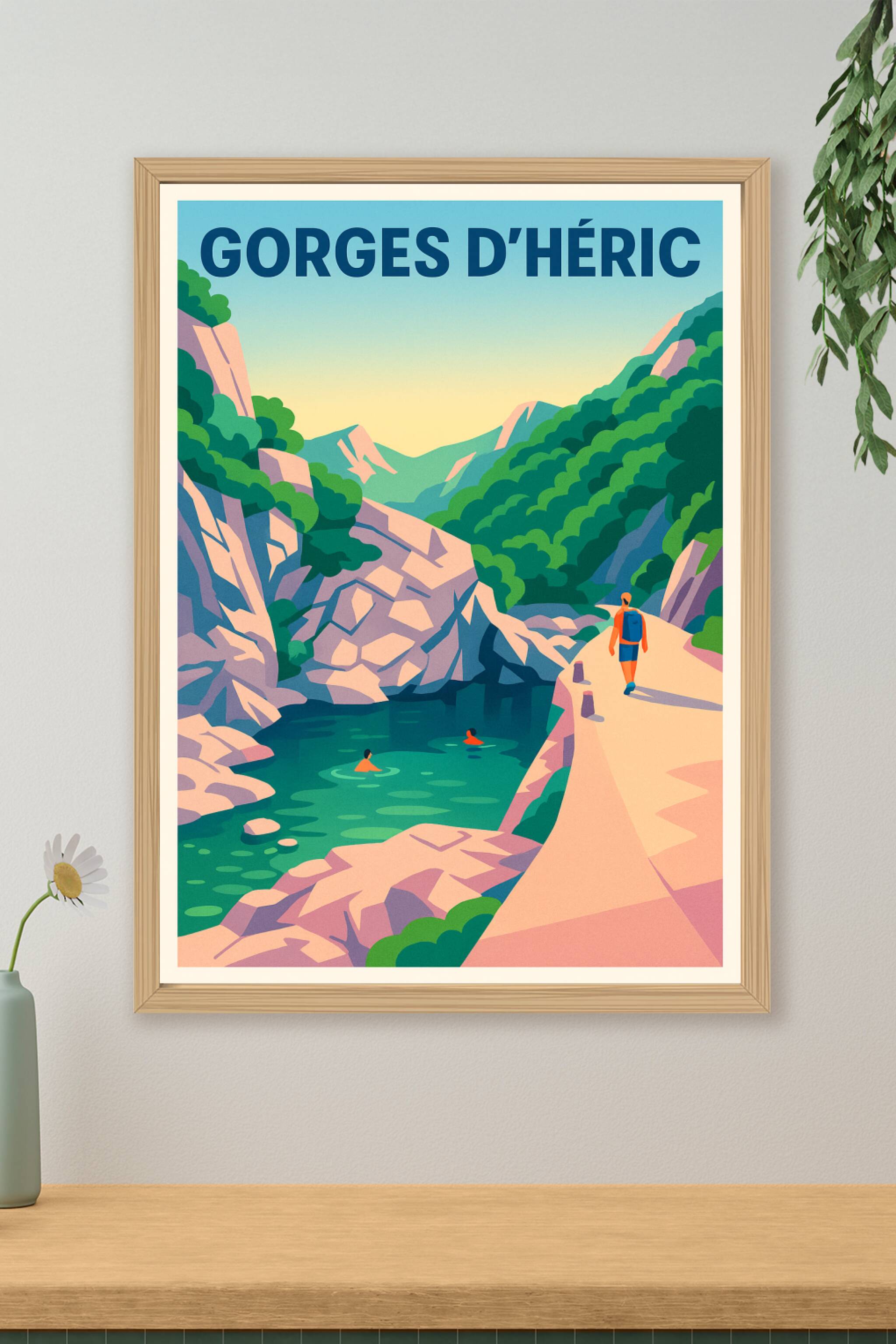 Affiche de Gorges d'Héric - Évasion sauvage au cœur du Caroux
