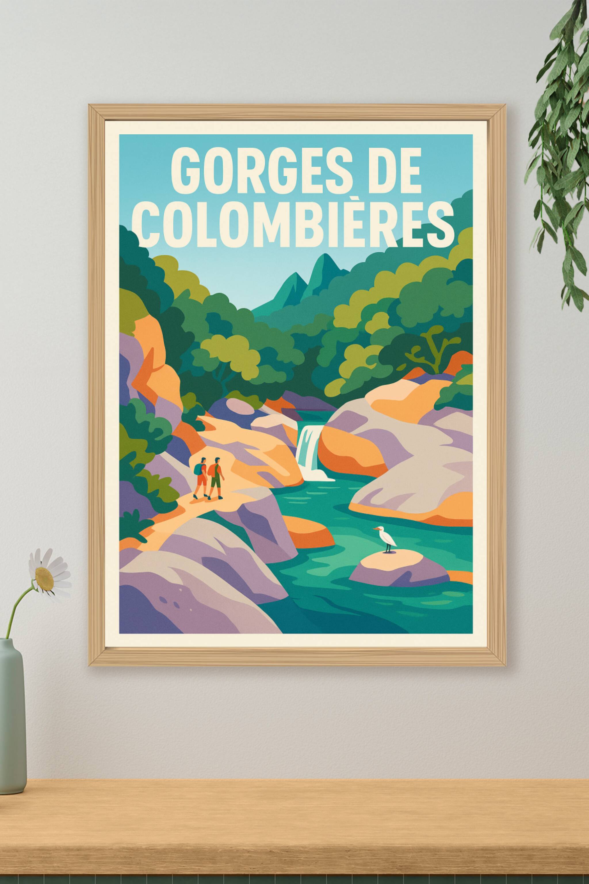 Affiche de Gorges de Colombières - Évasion sauvage au cœur du Caroux