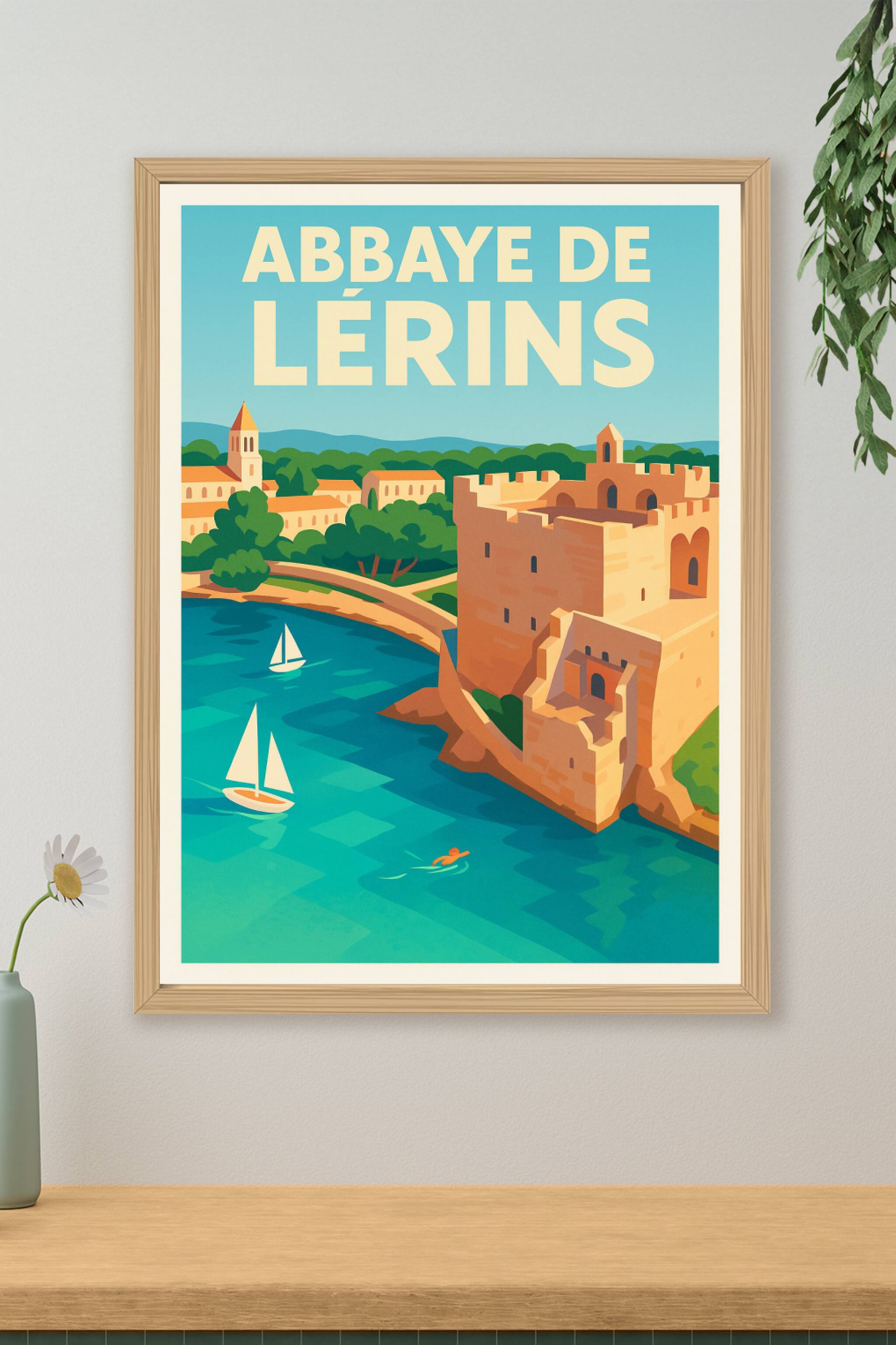 Affiche de Abbaye de Lérins - Une escale spirituelle sous le soleil de la Méditerranée