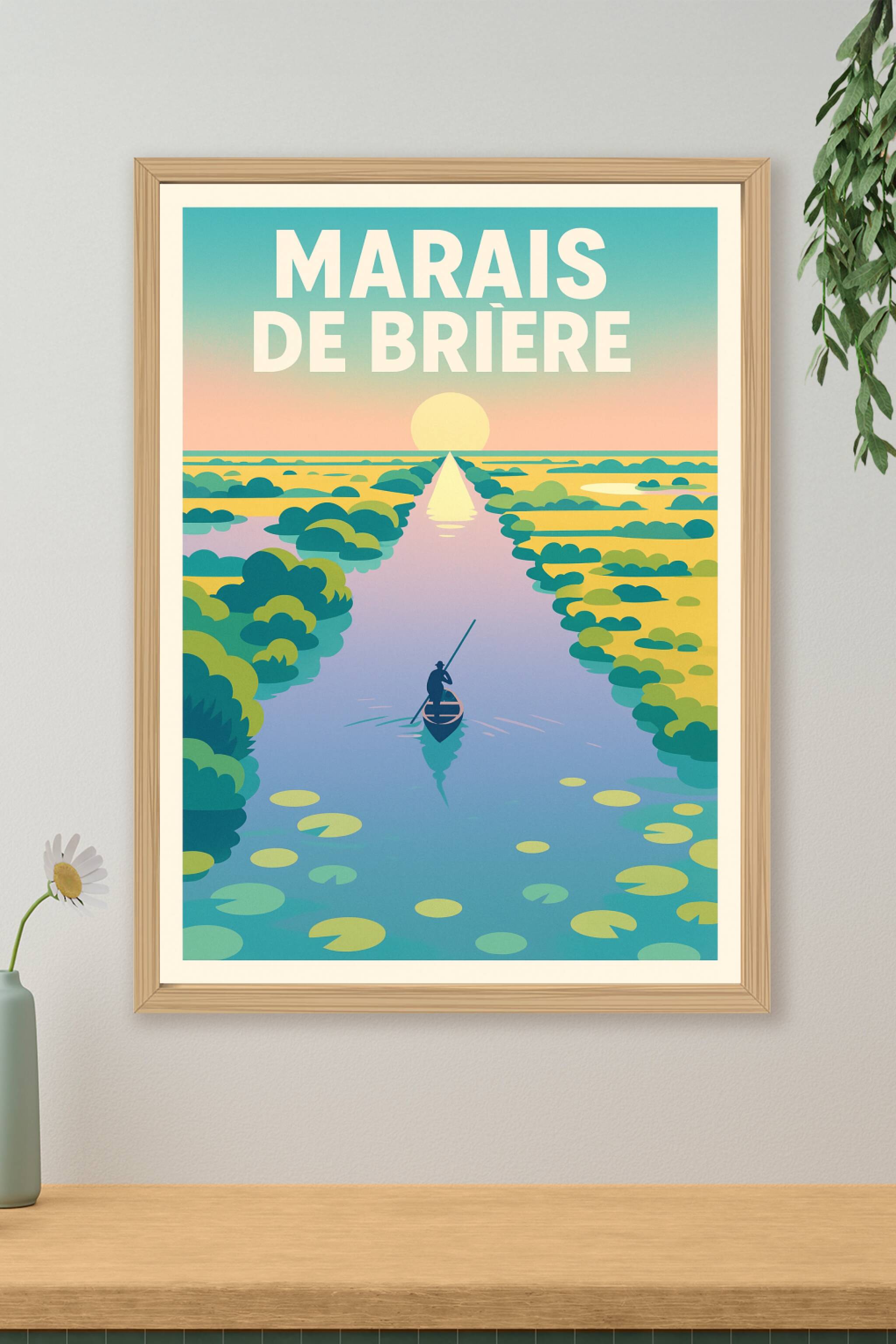 Affiche de Marais de Brière - Évasion paisible au cœur de la nature