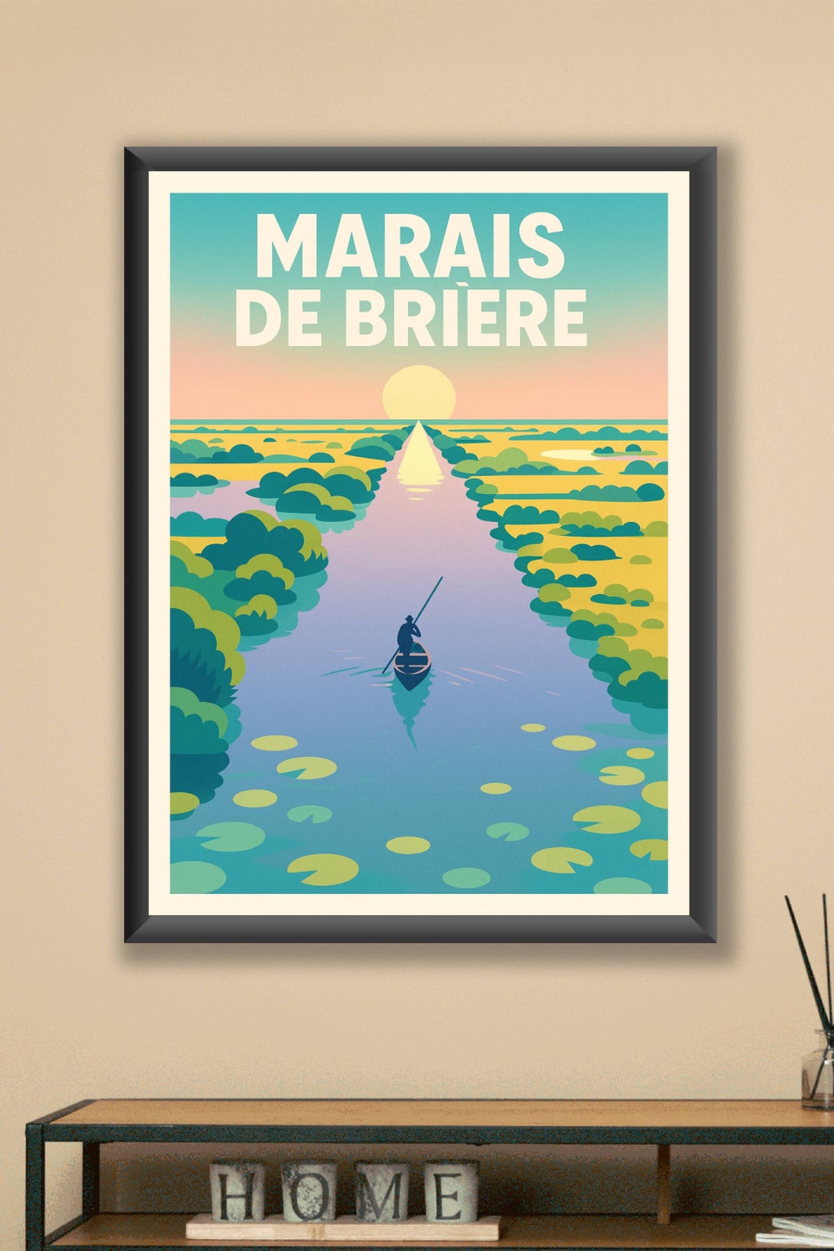 Affiche de Marais de Brière - Évasion paisible au cœur de la nature