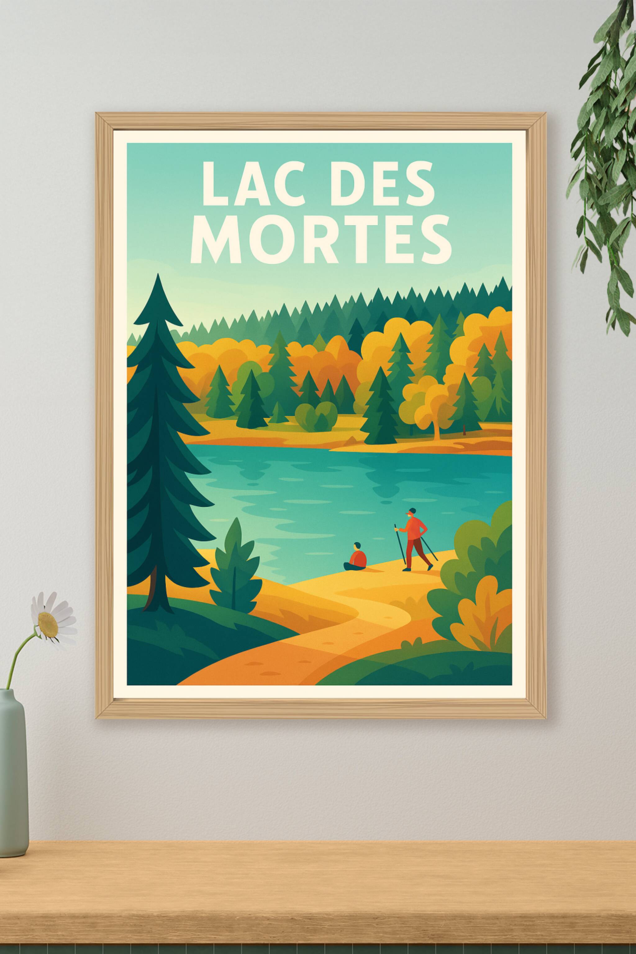 Affiche de Lac des Mortes - L'éclat de l'automne au cœur de la nature