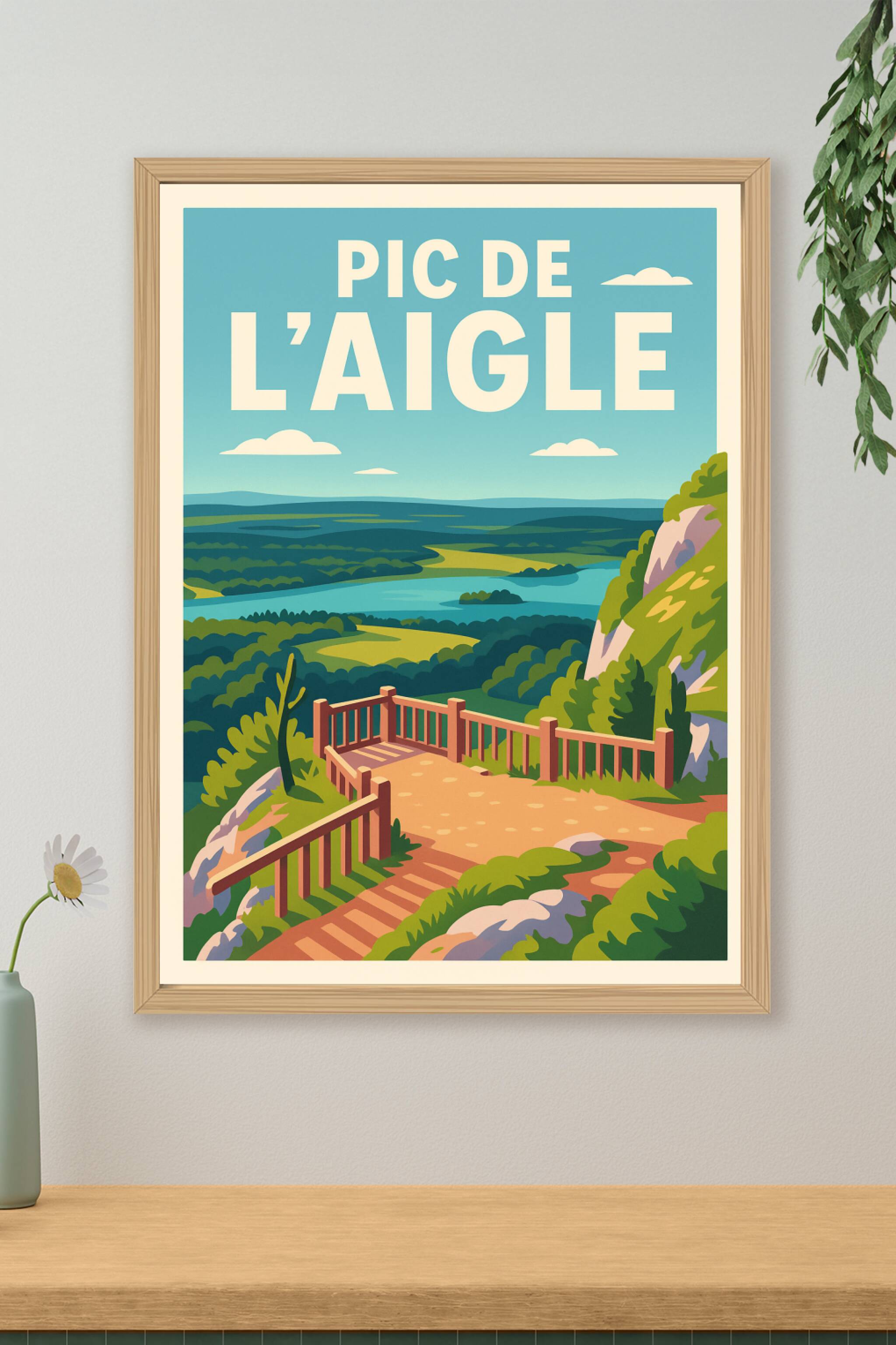 Affiche de Pic de l'Aigle - Un panorama spectaculaire sur le Jura