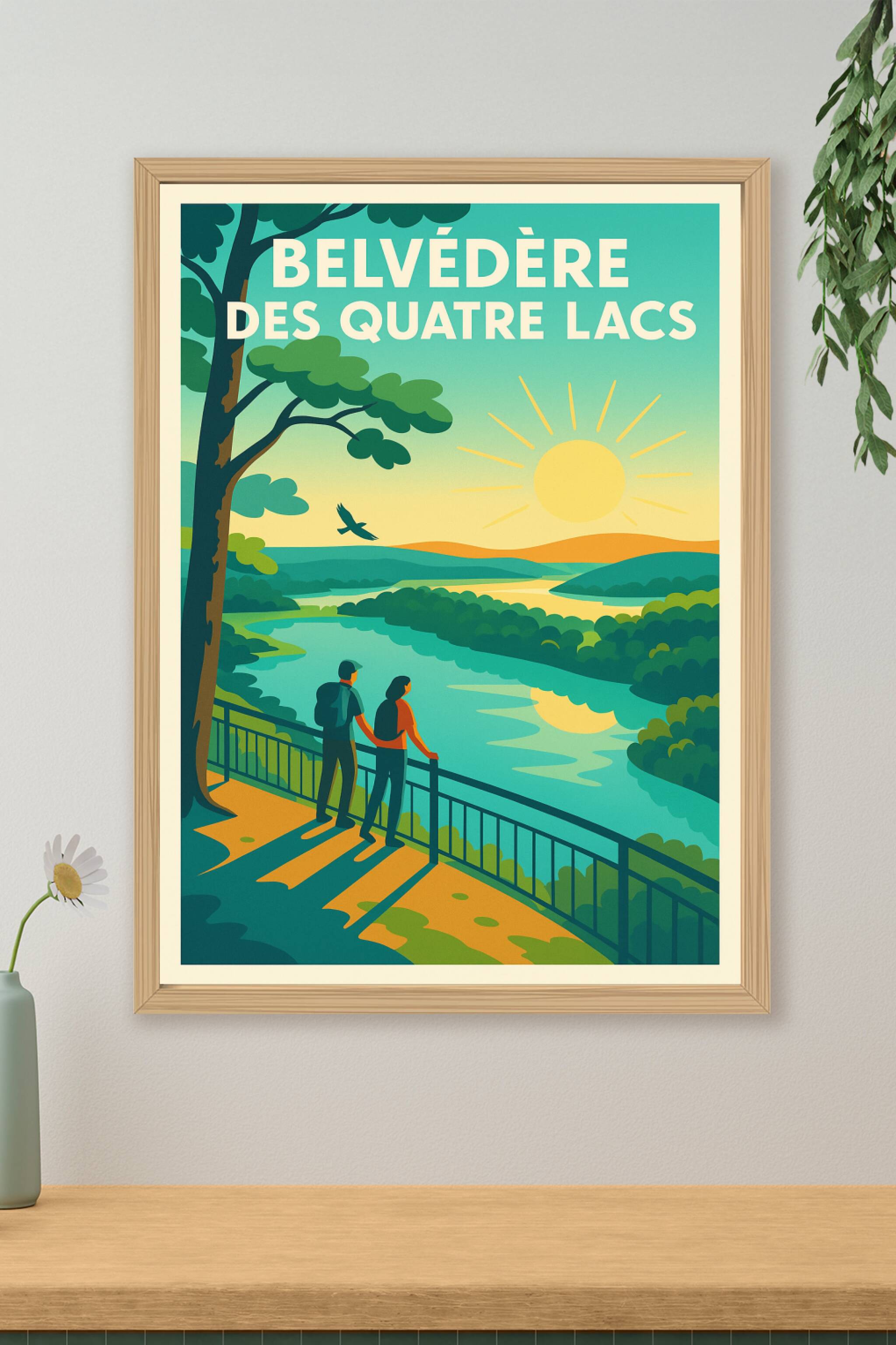 Affiche de Belvédère des Quatre Lacs - Un panorama jurassien époustouflant
