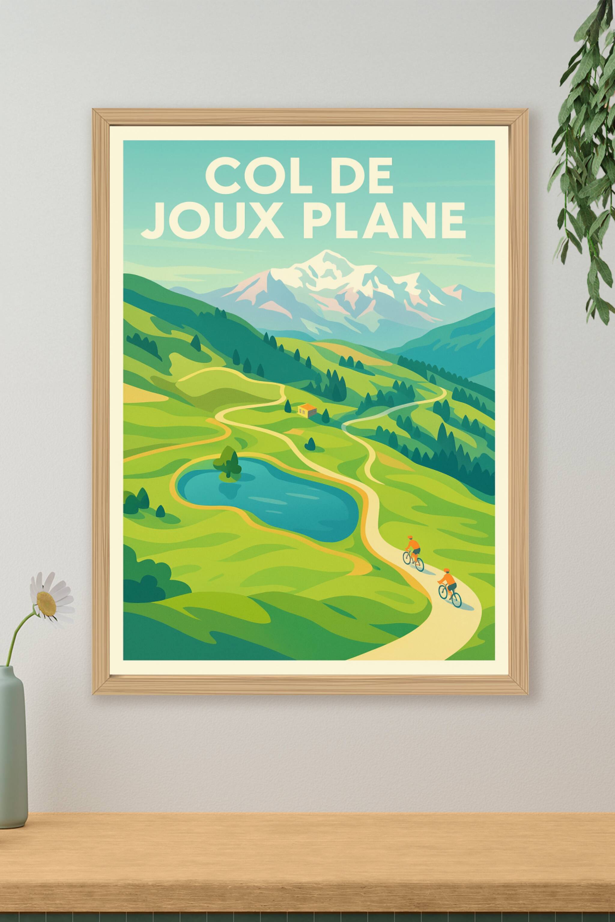 Affiche de Col de Joux Plane - L'ascension mythique face au Mont-Blanc