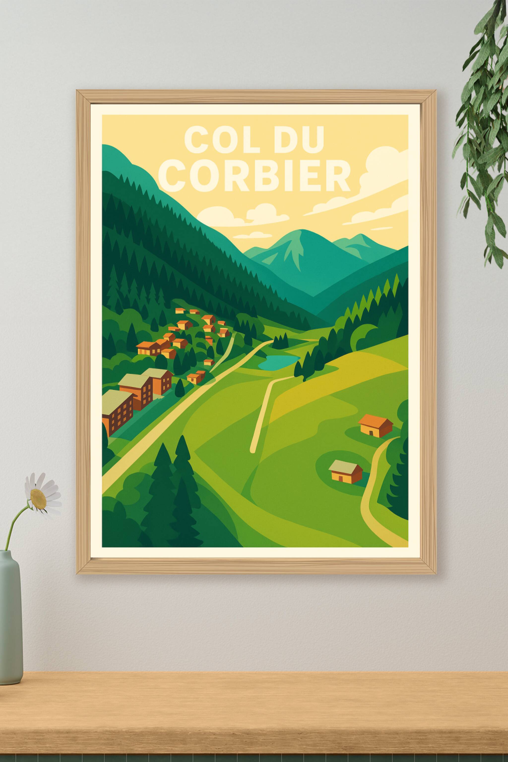 Affiche de Col du Corbier - L'évasion alpine au cœur de la Haute-Savoie