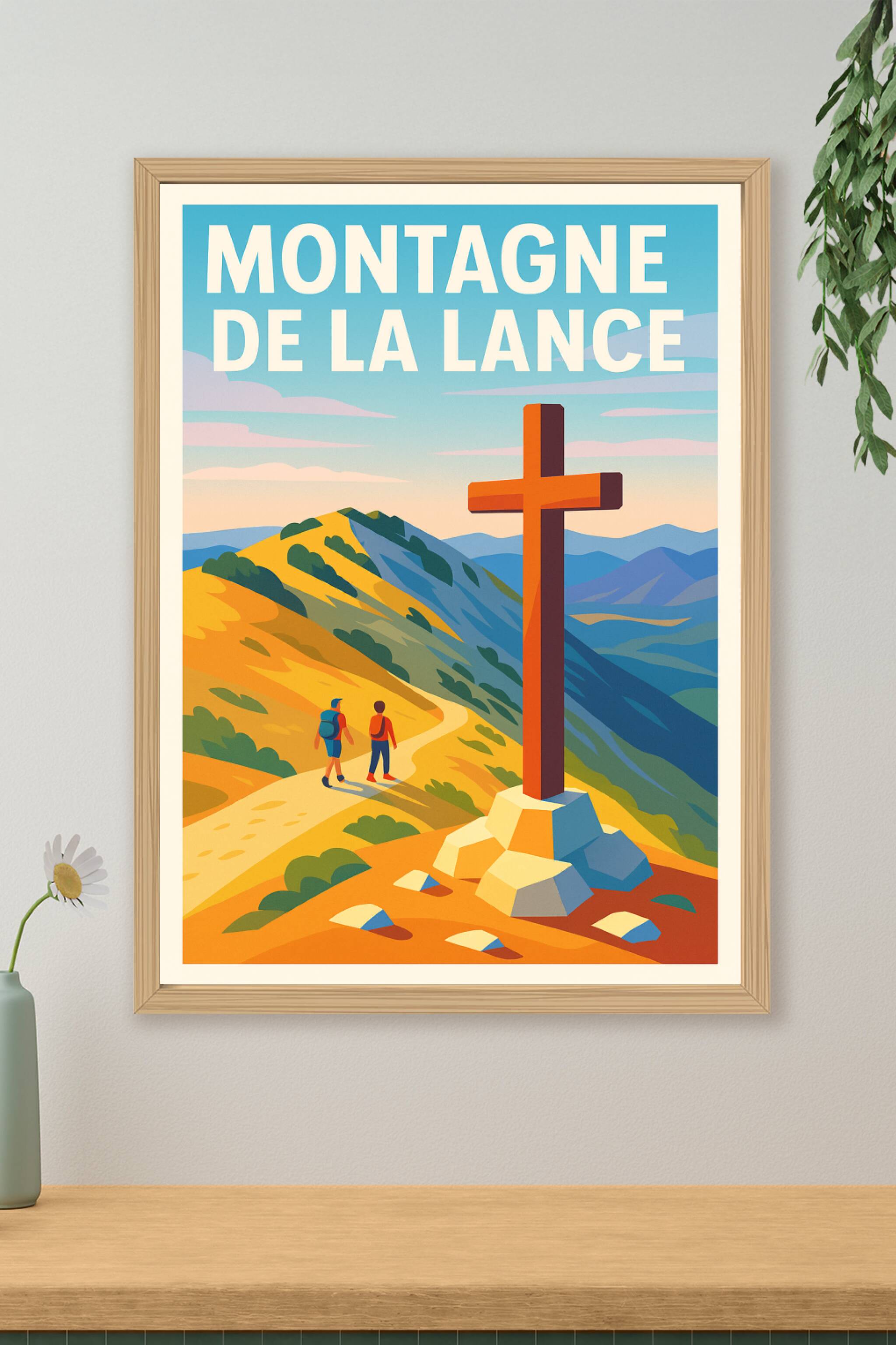 Affiche de Montagne de la Lance - Le sommet emblématique de la Drôme Provençale