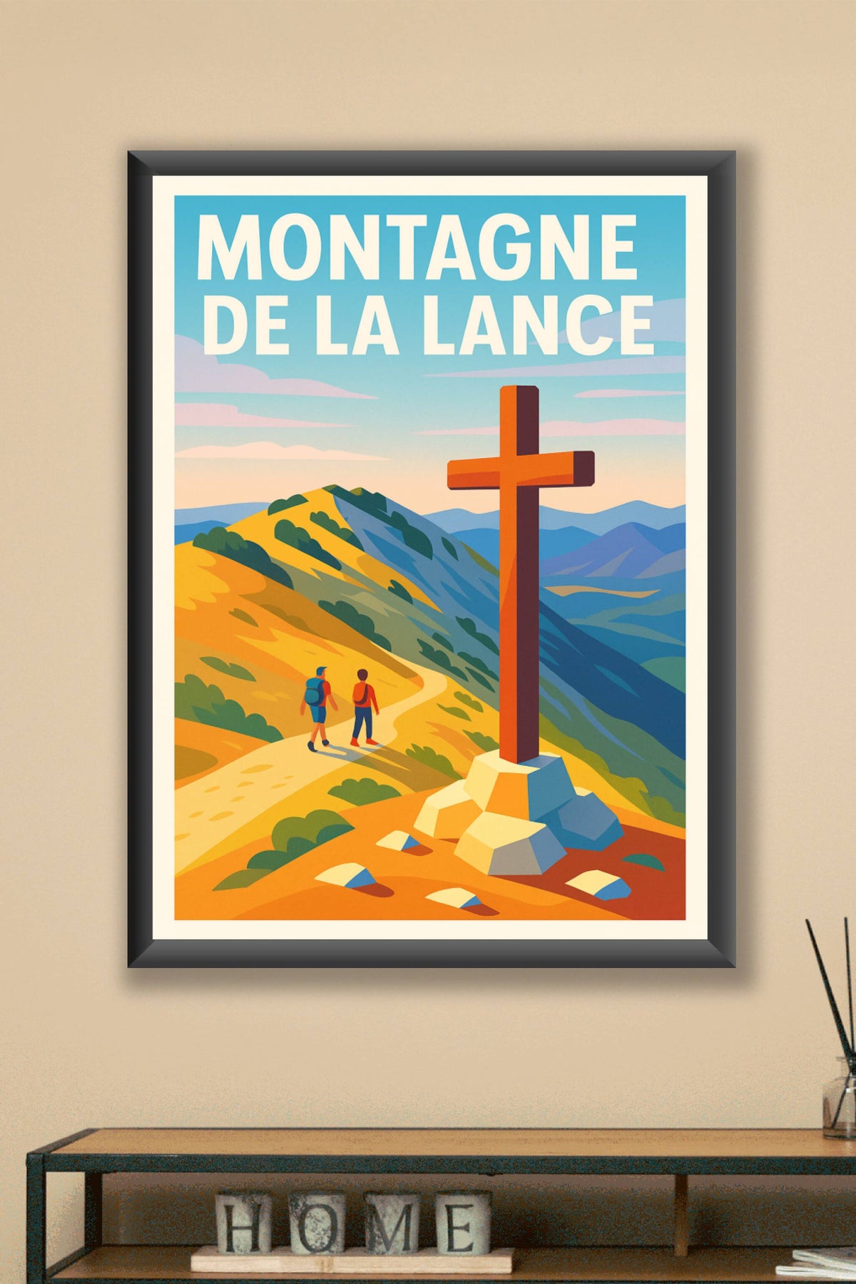 Affiche de Montagne de la Lance - Le sommet emblématique de la Drôme Provençale