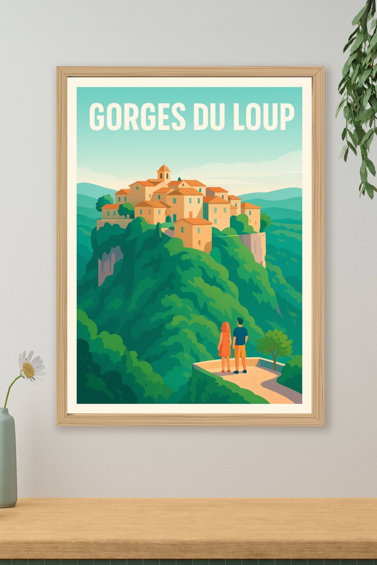 Affiche de Gorges du Loup - L'éclat d'un village perché sous le soleil de Provence