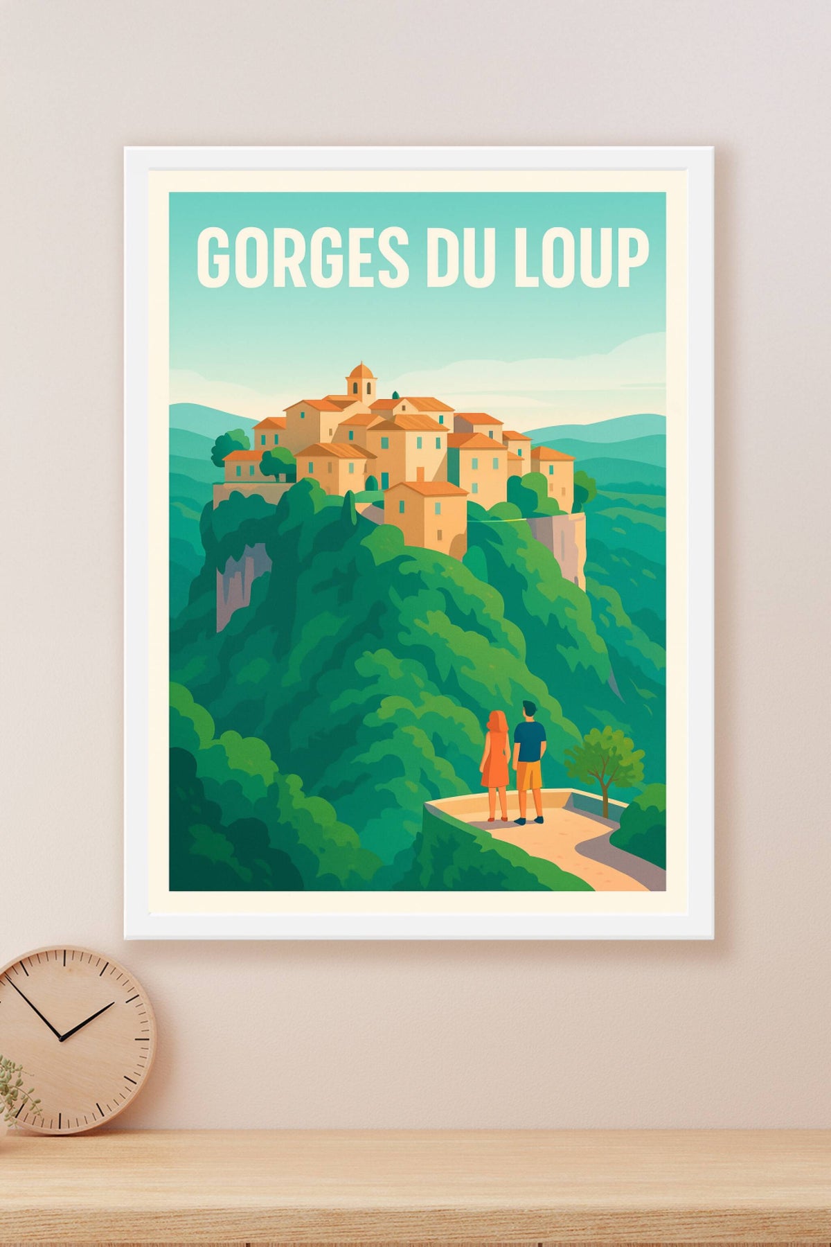 Affiche de Gorges du Loup - L'éclat d'un village perché sous le soleil de Provence