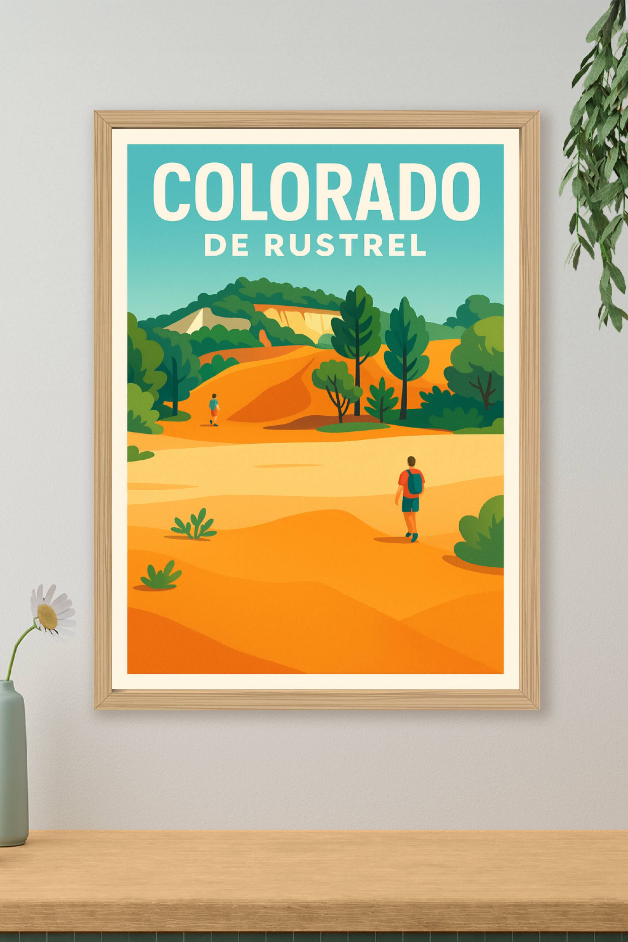 Affiche de Colorado de Rustrel - L'éclat des ocres de Provence