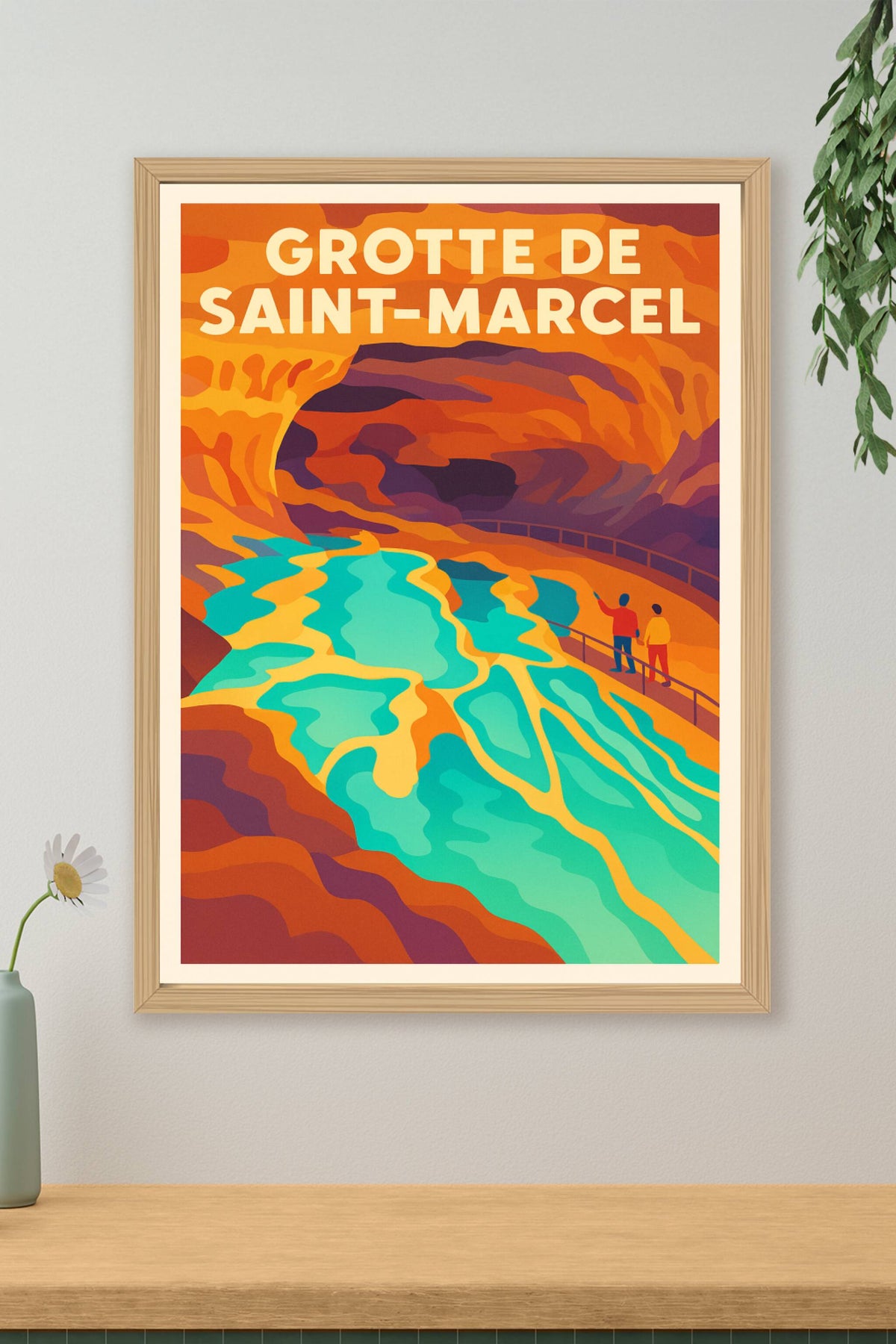 Affiche de Grotte de Saint-Marcel - Un voyage féerique au cœur de l'Ardèche