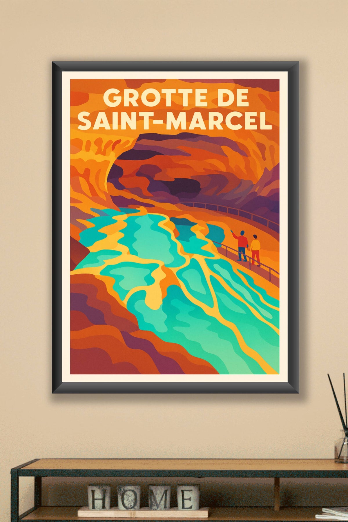 Affiche de Grotte de Saint-Marcel - Un voyage féerique au cœur de l'Ardèche