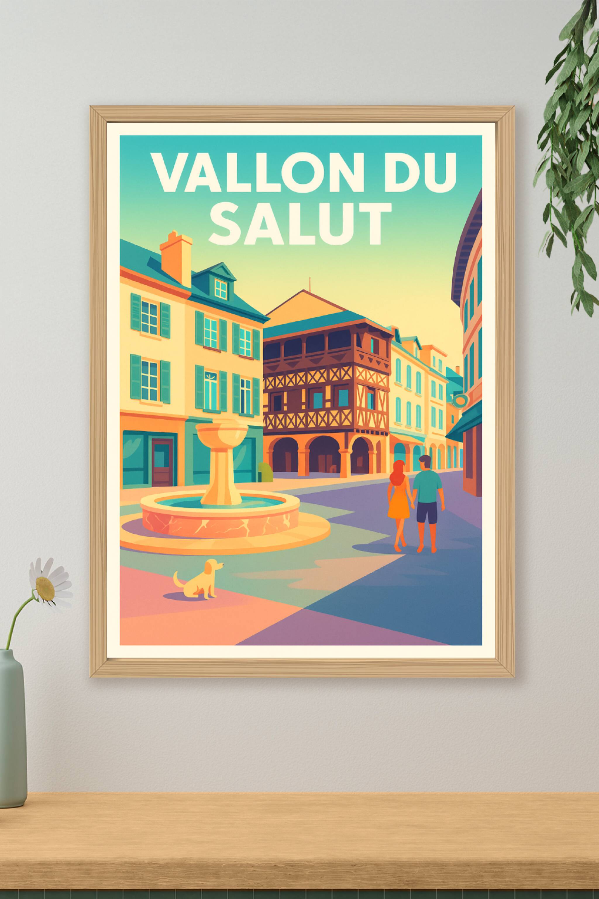 Affiche de Vallon du Salut - Le charme intemporel d'une cité historique