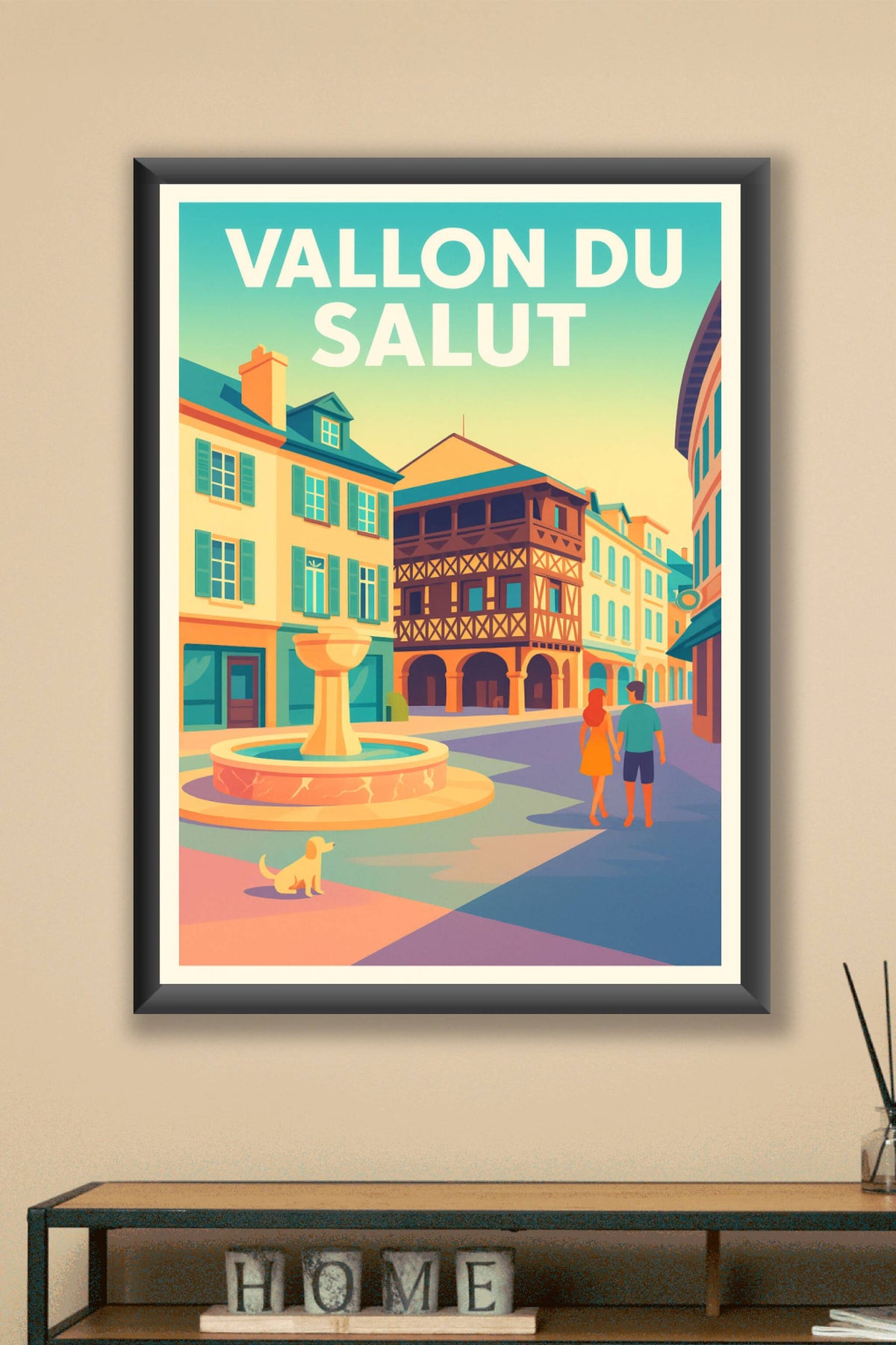 Affiche de Vallon du Salut - Le charme intemporel d'une cité historique