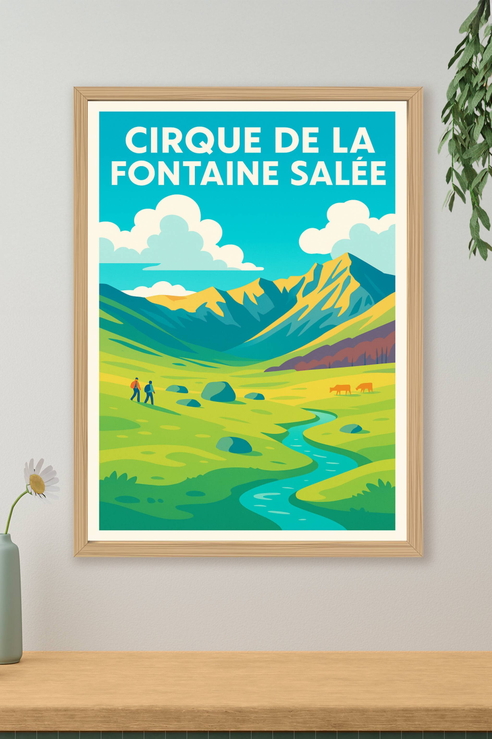Affiche de Cirque de la Fontaine Salée - L'écrin sauvage des montagnes