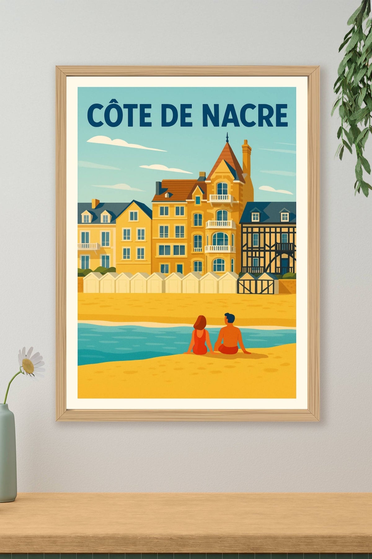 Affiche de Côte de Nacre - L'élégance balnéaire de Normandie
