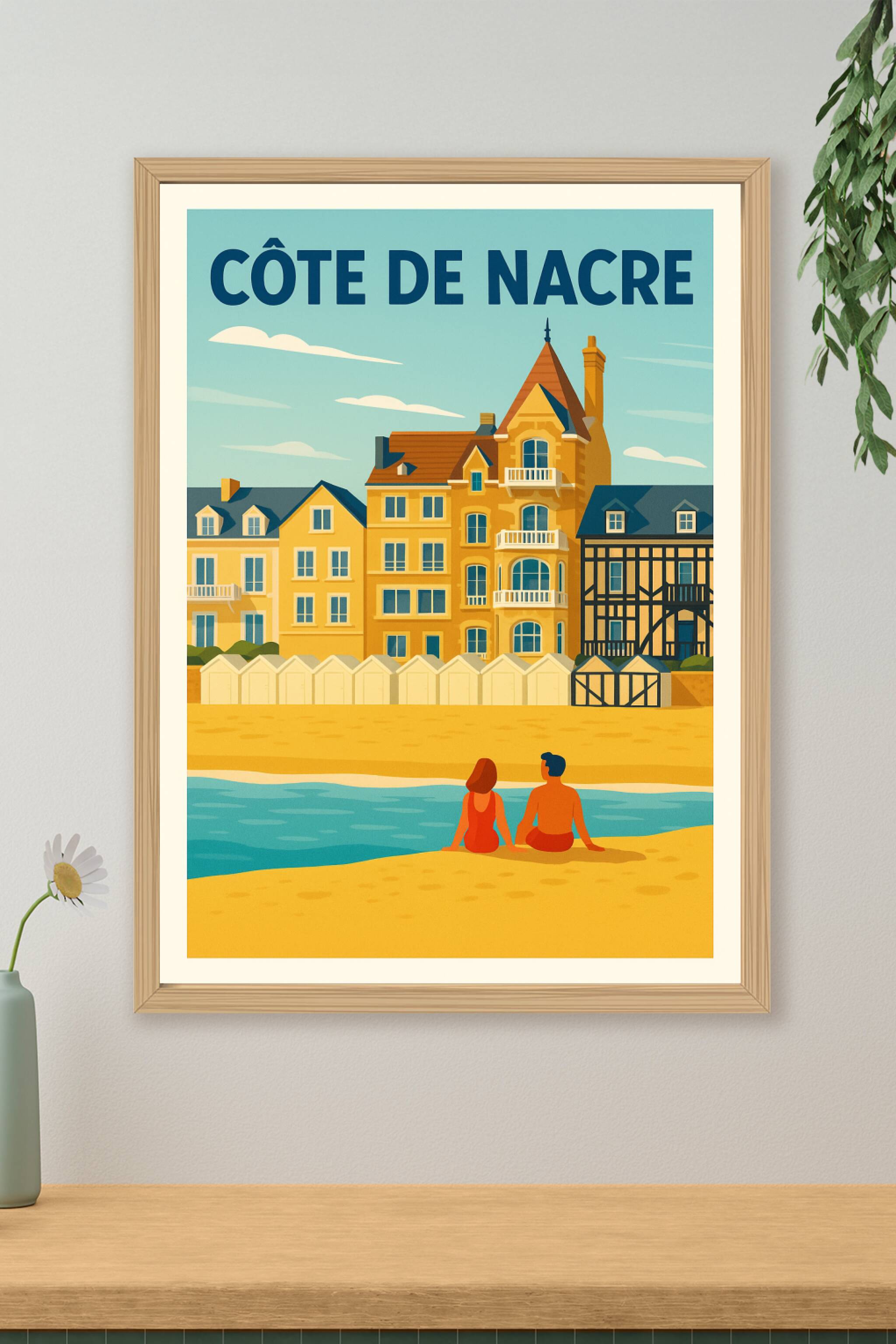Affiche de Côte de Nacre - L'élégance balnéaire de Normandie