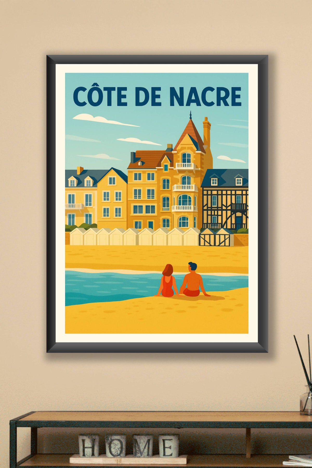 Affiche de Côte de Nacre - L'élégance balnéaire de Normandie