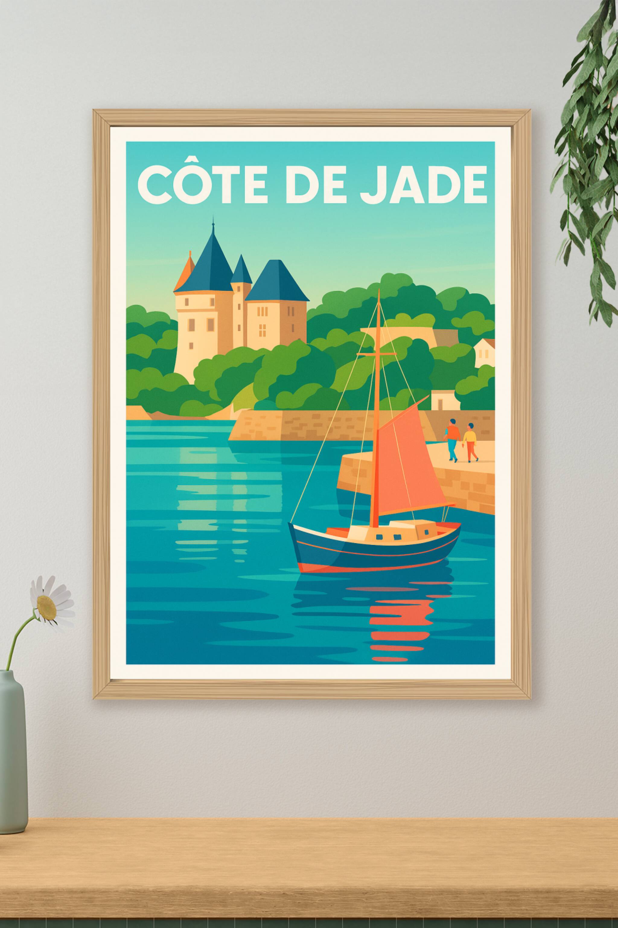 Affiche de Côte de Jade - L'élégance maritime au cœur de la Loire-Atlantique