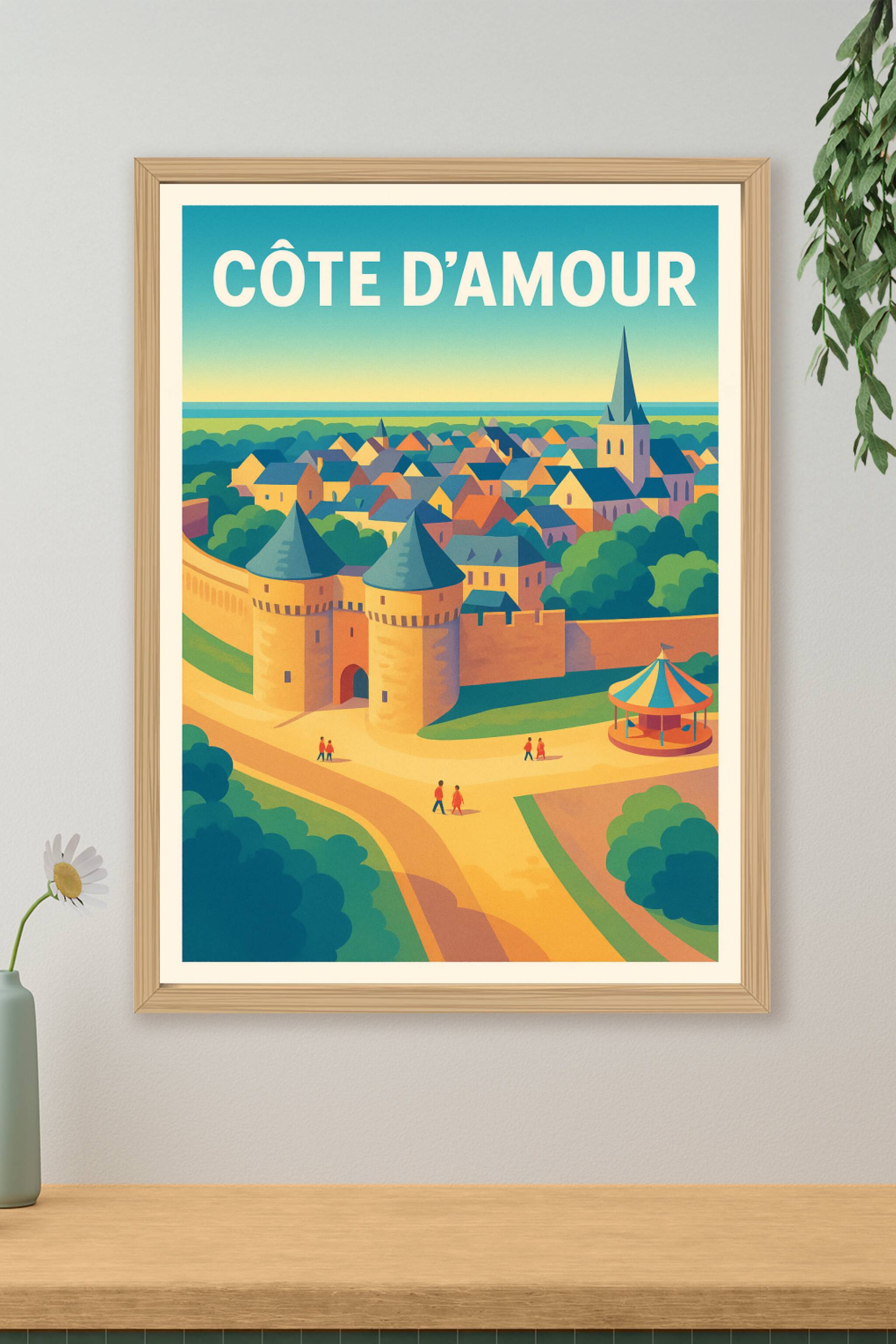 Affiche de Côte d'Amour - Le charme intemporel de la cité médiévale