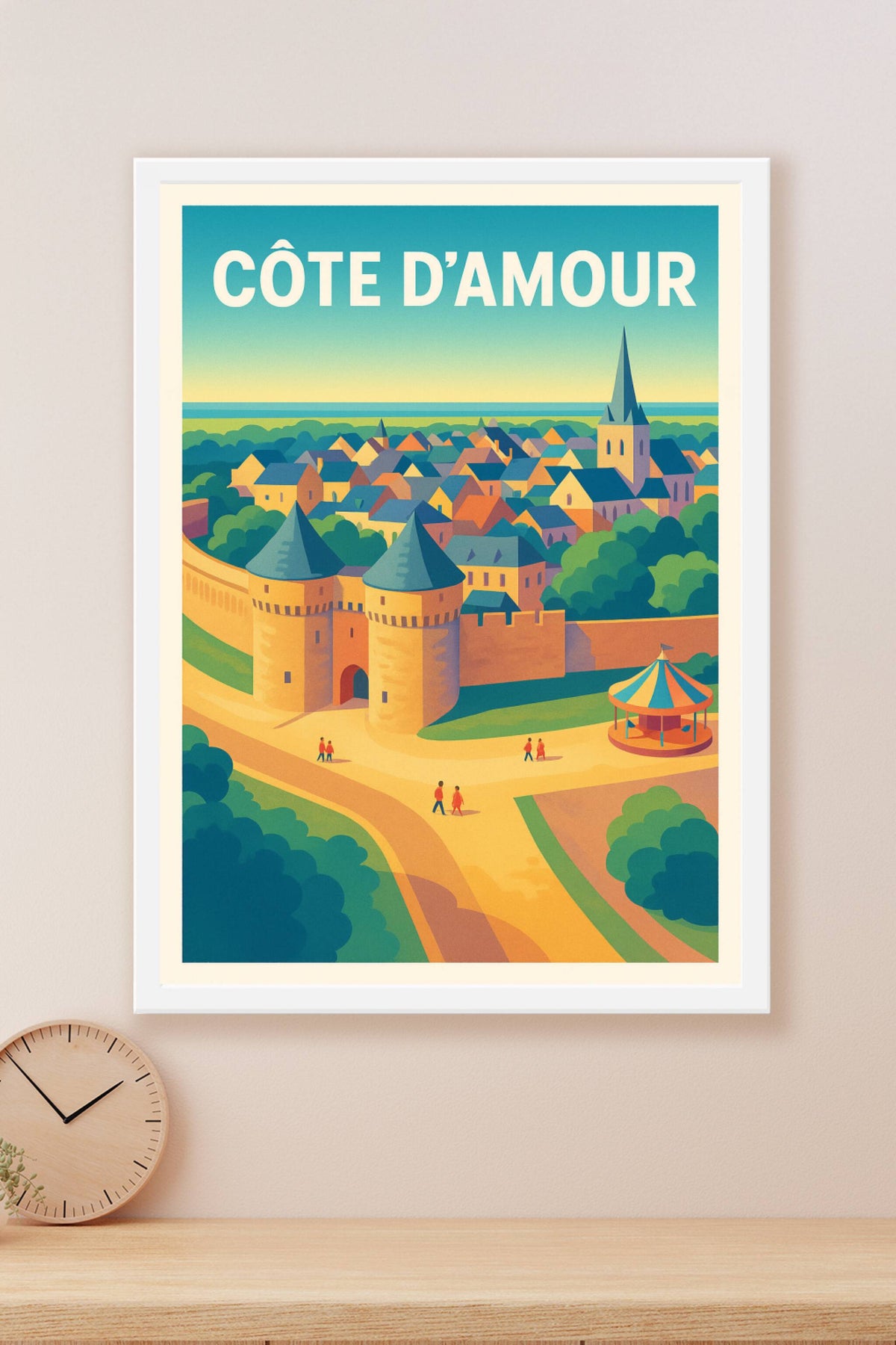 Affiche de Côte d'Amour - Le charme intemporel de la cité médiévale