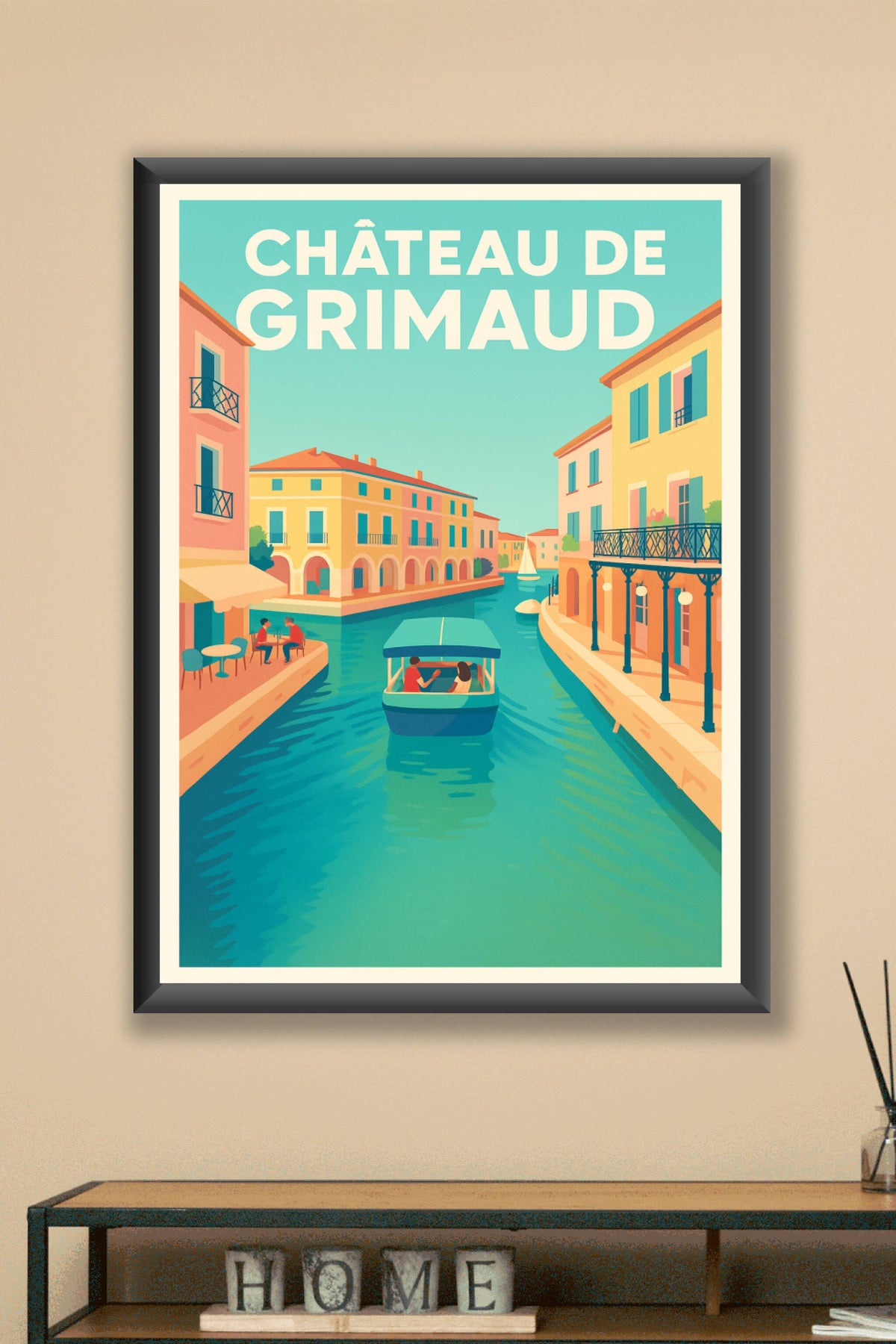 Affiche de Château de Grimaud - L'élégance vintage de la Venise Provençale