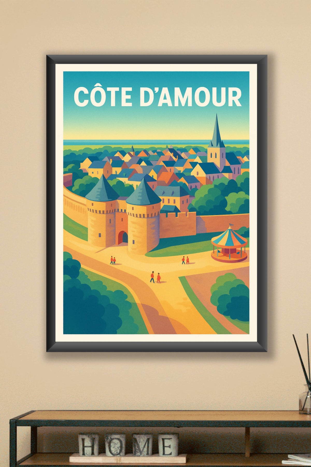 Affiche de Côte d'Amour - Le charme intemporel de la cité médiévale