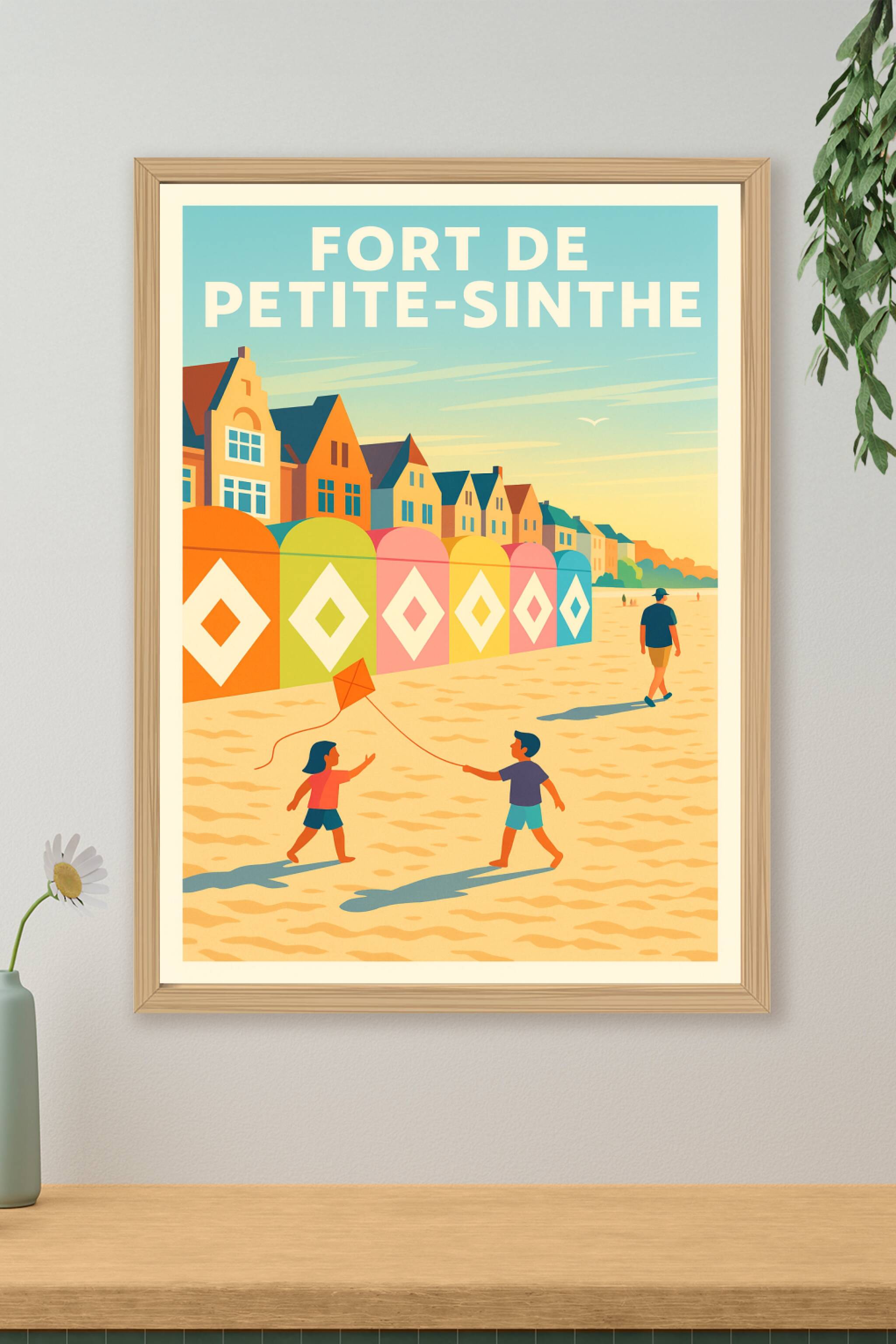 Affiche de Fort de Petite-Sinthe - L'esprit du littoral et la douceur des dunes