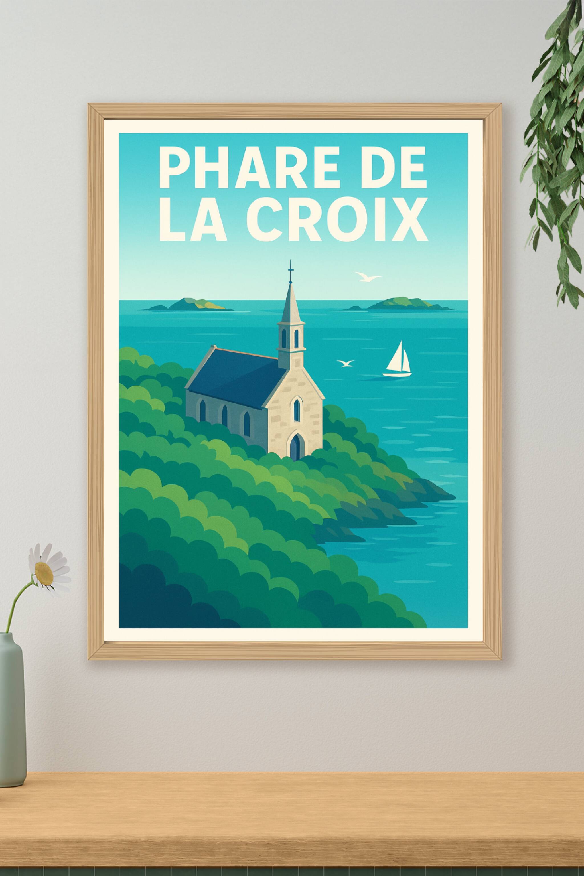 Affiche de Phare de la Croix - L'élégance du littoral breton chez vous