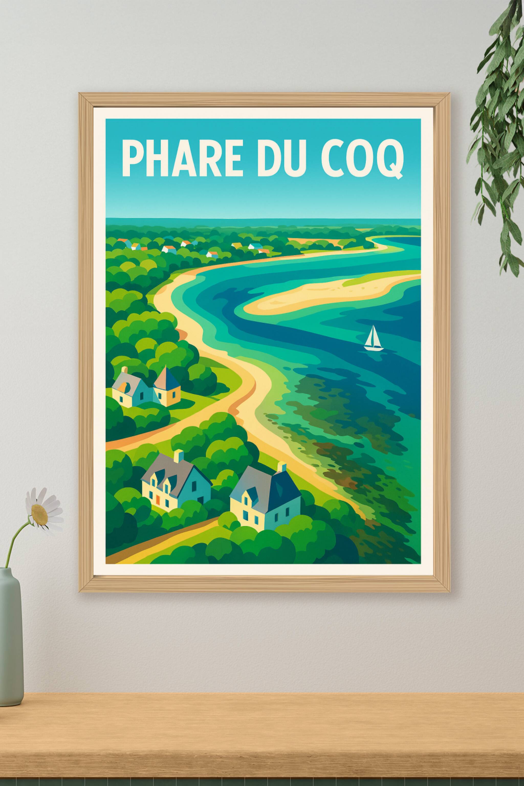 Affiche de Phare du Coq - Évasion maritime et charme littoral