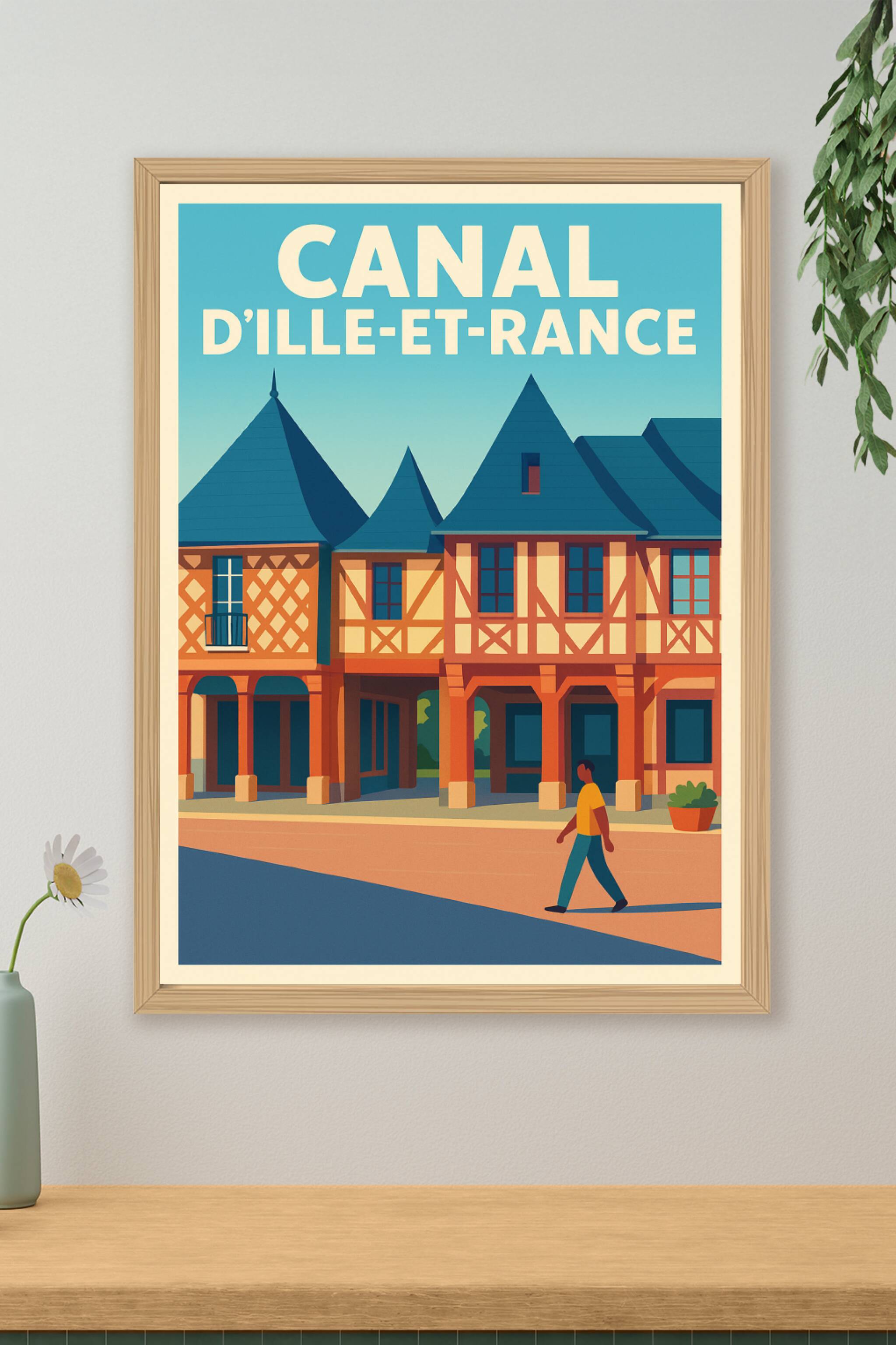 Affiche de Canal d'Ille-et-Rance - Charme authentique au fil de l'eau