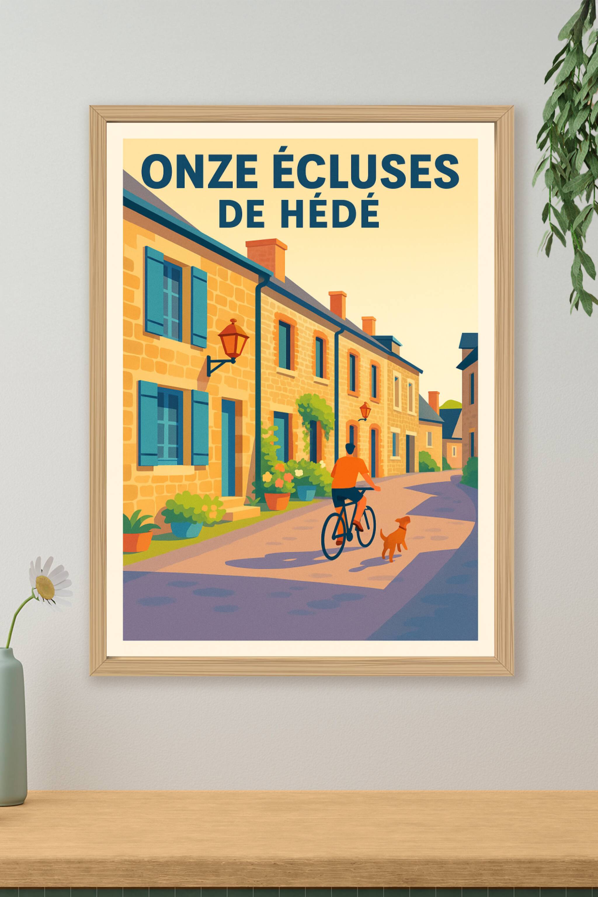 Affiche de Hédé - Le charme authentique des Onze Écluses
