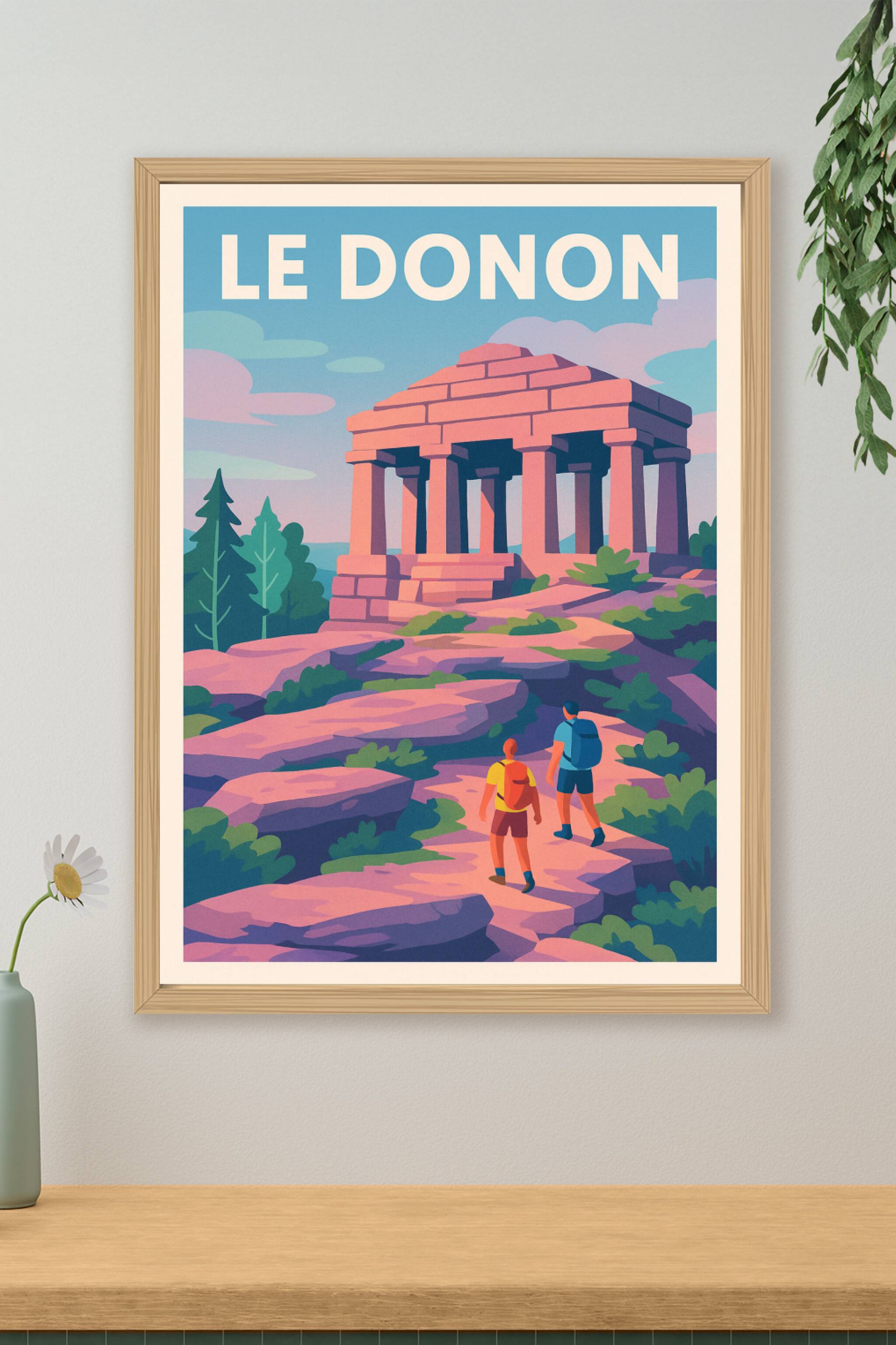 Affiche de Le Donon - Le sommet sacré des Vosges au crépuscule