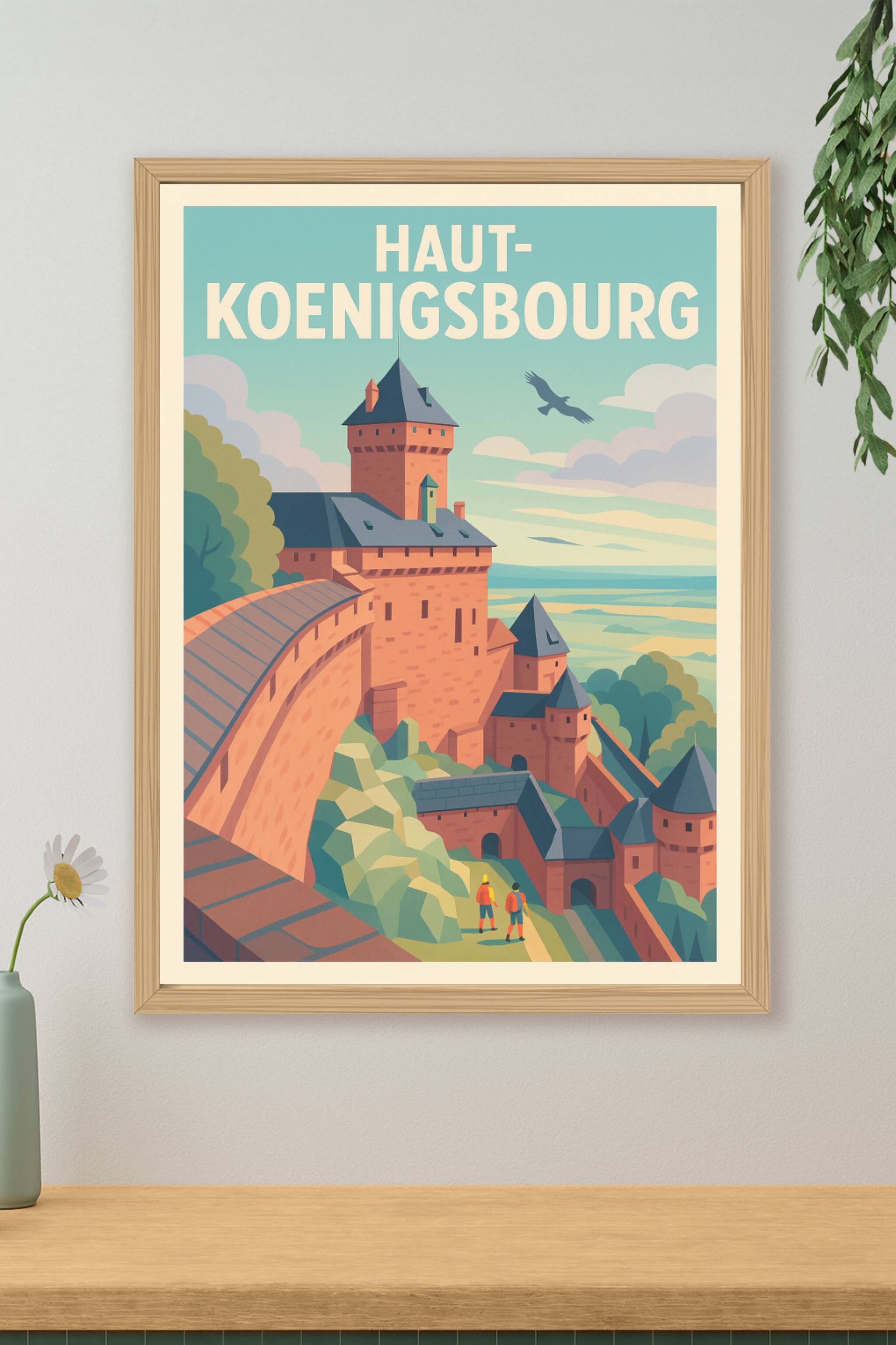 Affiche de Haut-Kœnigsbourg - Majesté médiévale au cœur de l'Alsace