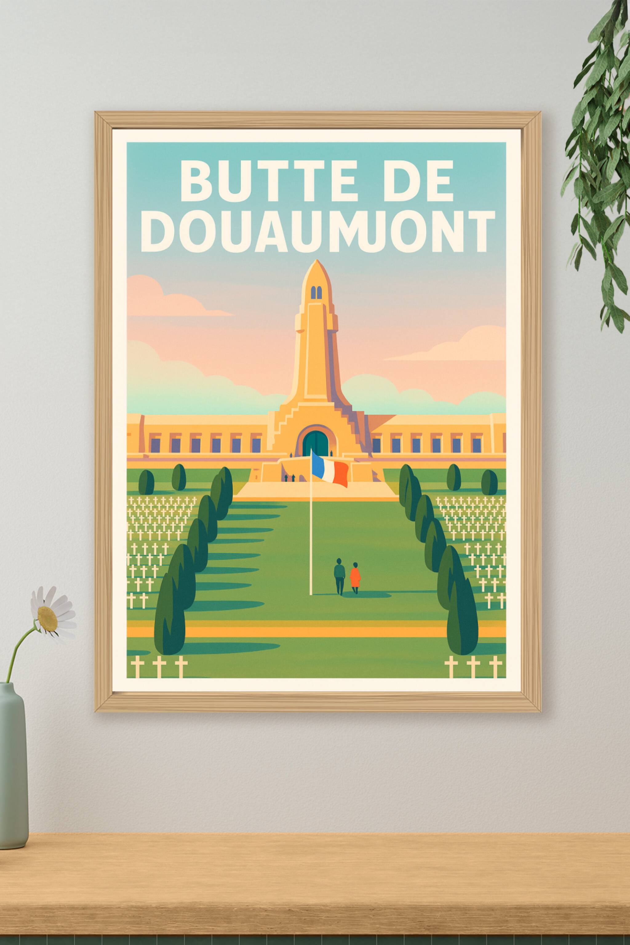 Affiche de Butte de Douaumont - Un hommage solennel et majestueux