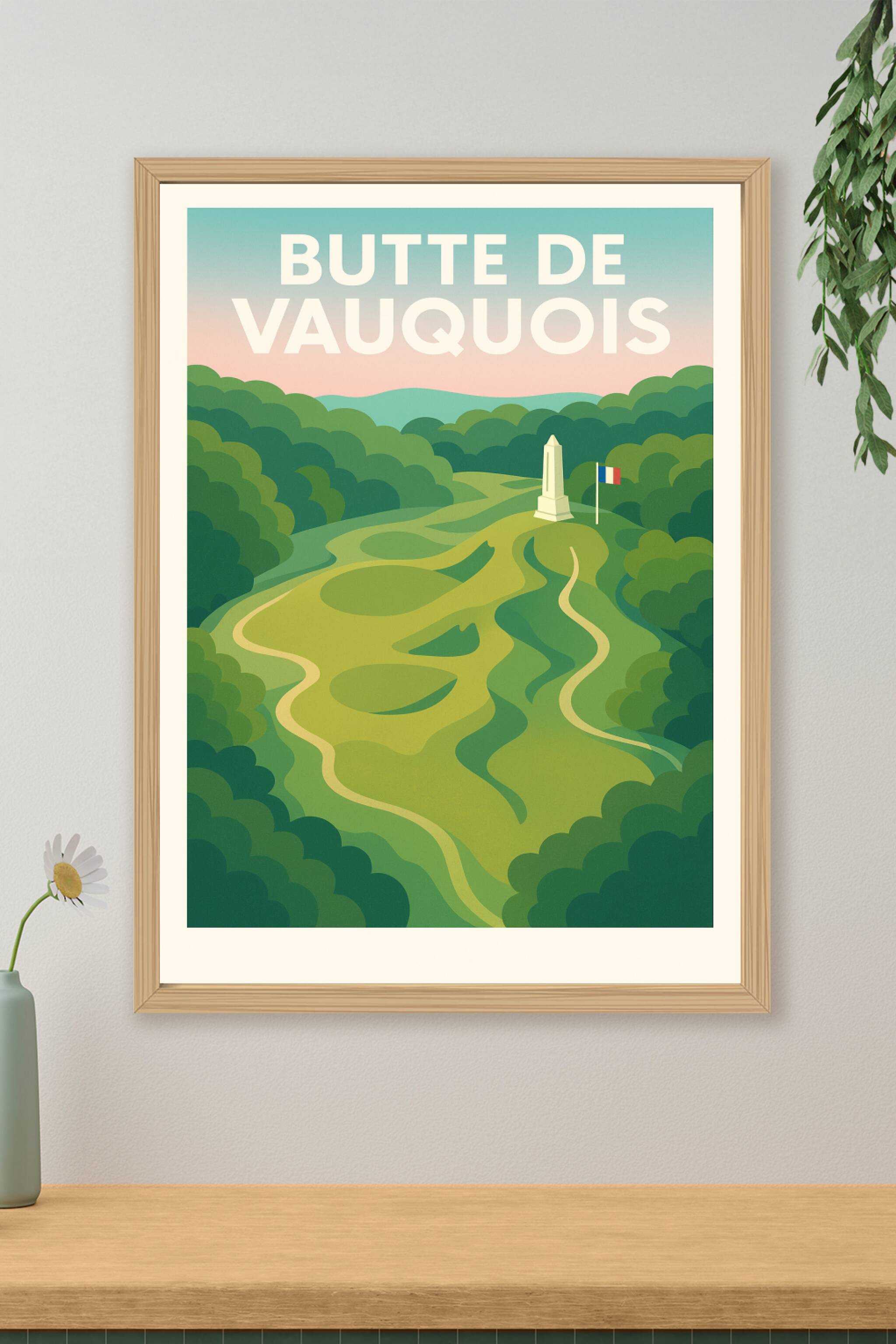 Affiche de Butte de Vauquois - Un sanctuaire d'histoire au cœur de la nature