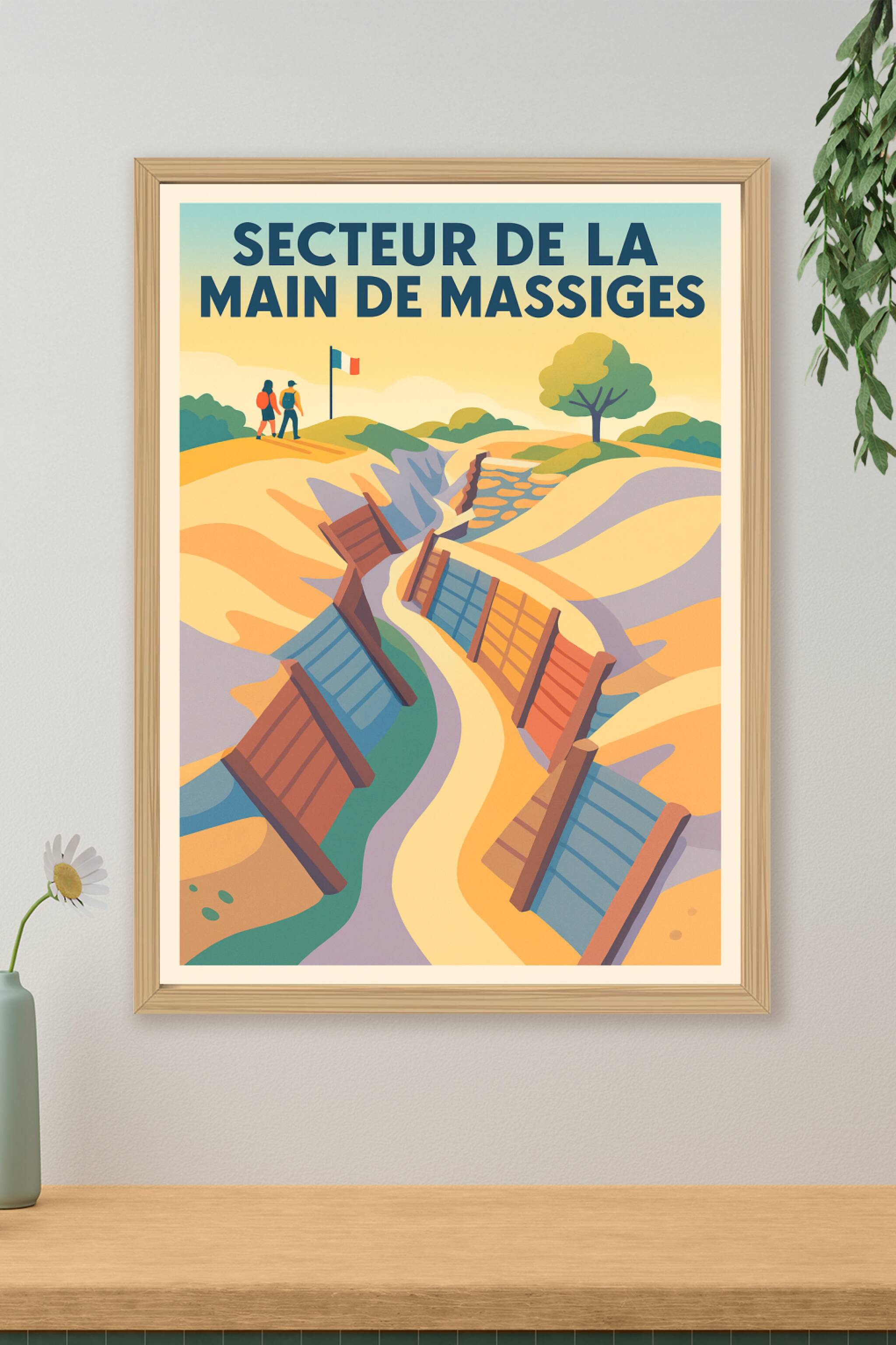 Affiche de Main de Massiges - Un voyage émouvant au cœur de l'Histoire