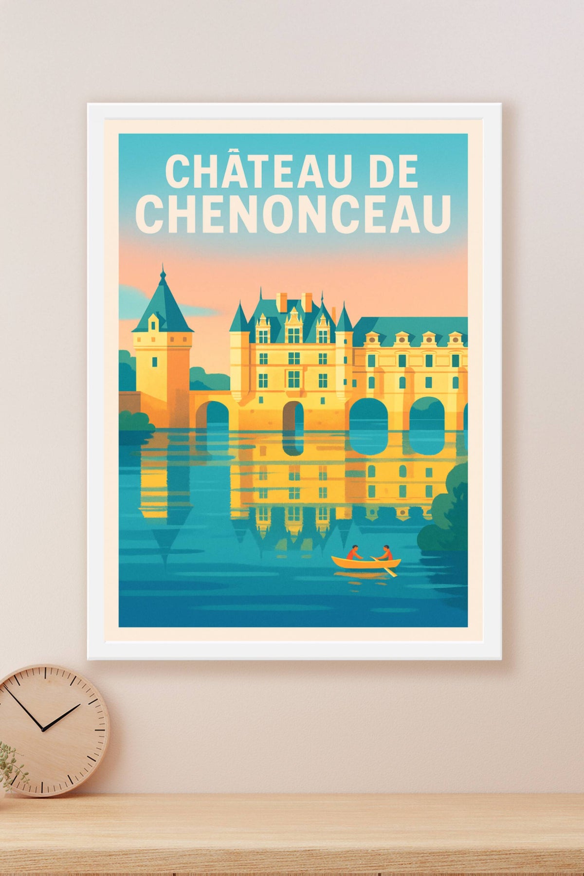 Affiche de Château de Chenonceau - L'élégance de la Loire au fil de l'eau