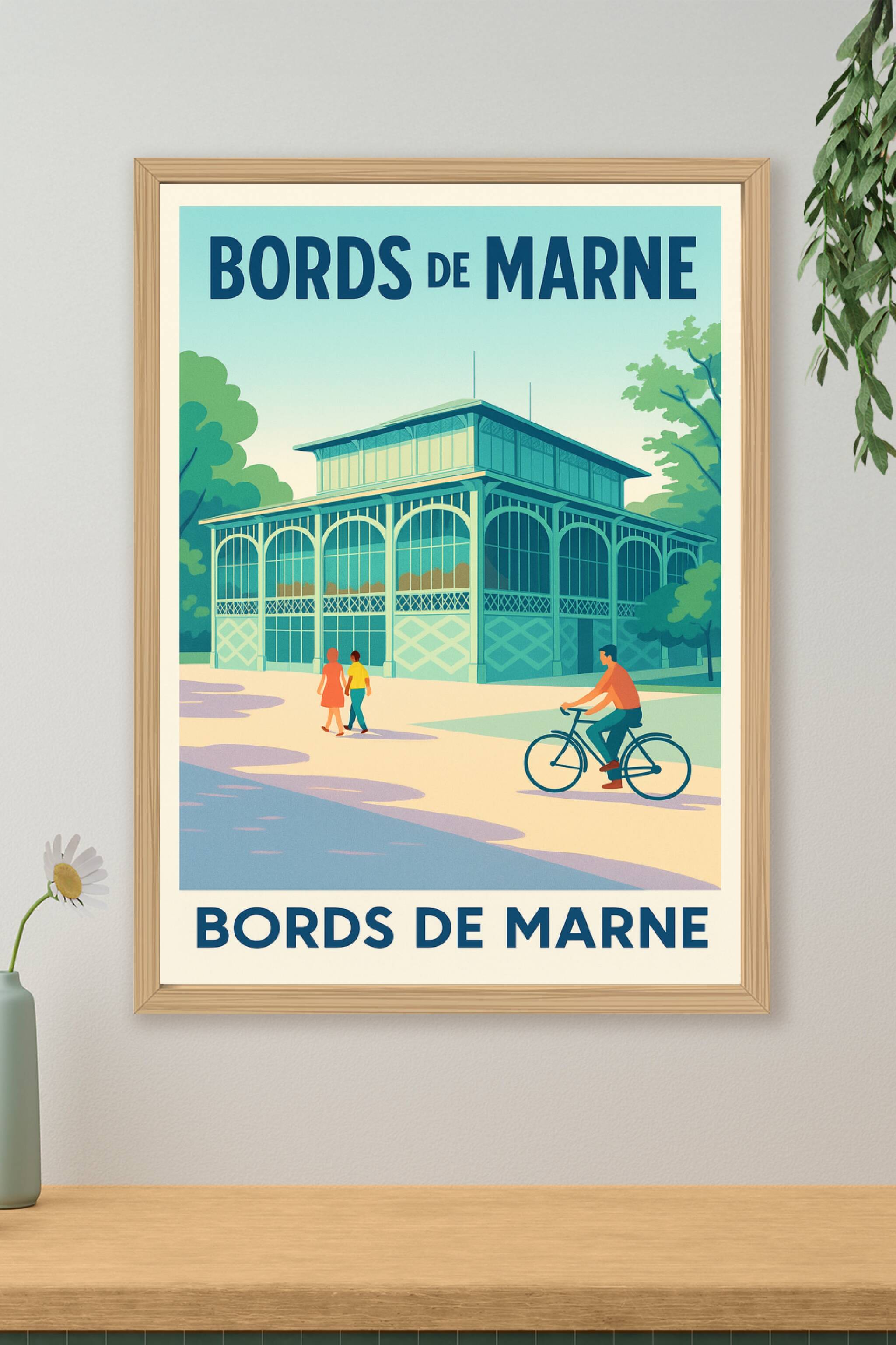 Affiche de Bords de Marne - L'élégance rétro des guinguettes au fil de l'eau