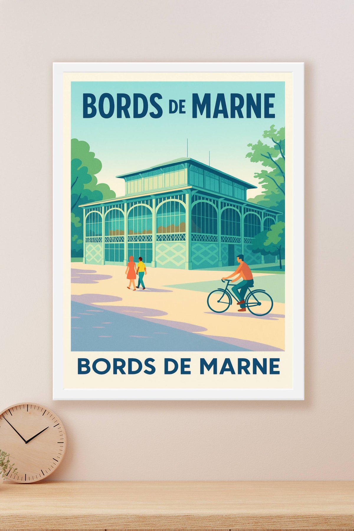 Affiche de Bords de Marne - L'élégance rétro des guinguettes au fil de l'eau
