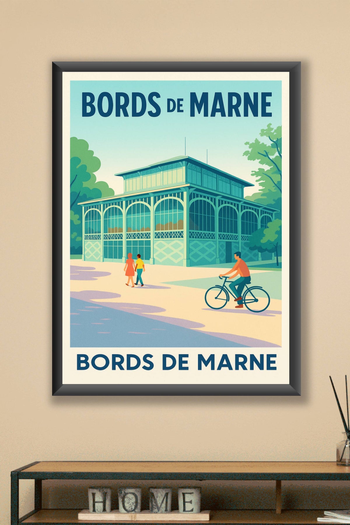 Affiche de Bords de Marne - L'élégance rétro des guinguettes au fil de l'eau