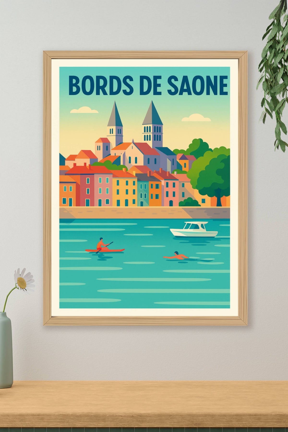 Affiche de Bords de Saône - Douceur de vivre au fil de l'eau