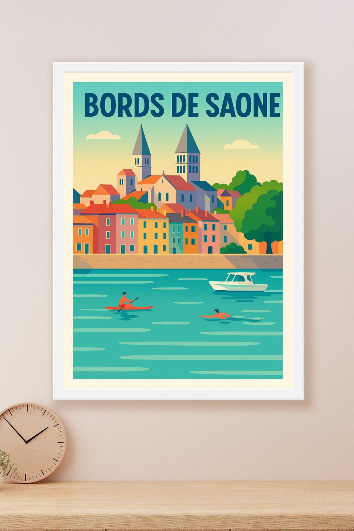 Affiche de Bords de Saône - Douceur de vivre au fil de l'eau