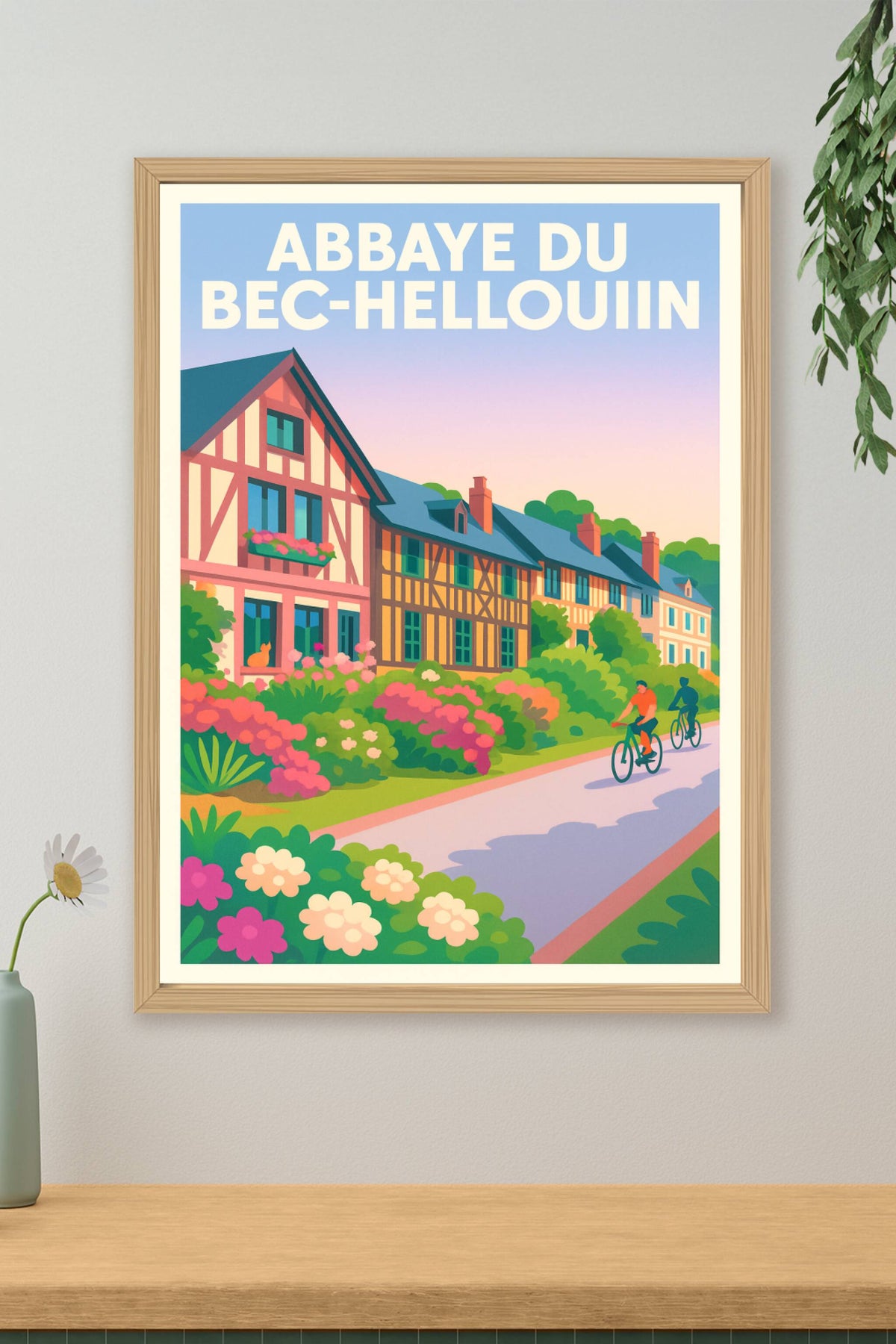 Affiche de Abbaye du Bec-Hellouin - Charme et Sérénité de Normandie