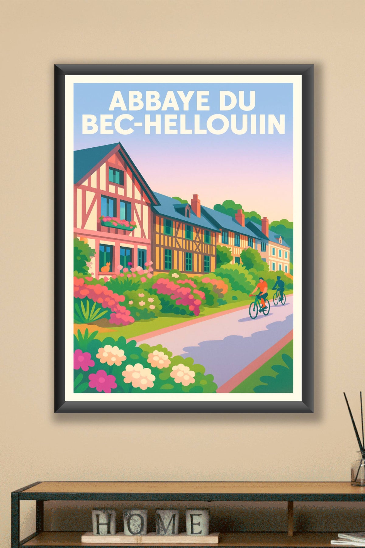 Affiche de Abbaye du Bec-Hellouin - Charme et Sérénité de Normandie