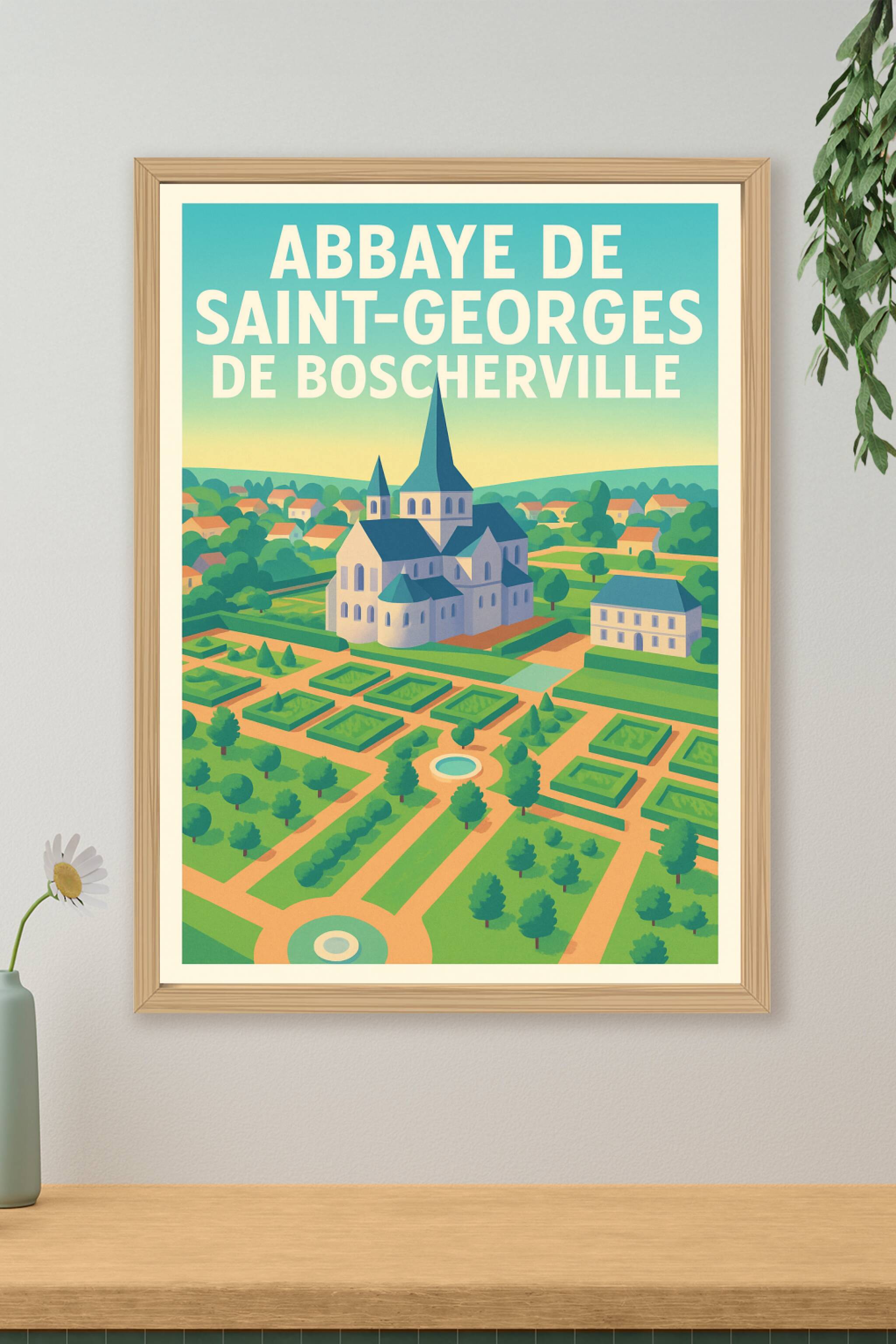 Affiche de Abbaye de Saint-Georges de Boscherville - L'élégance du patrimoine normand