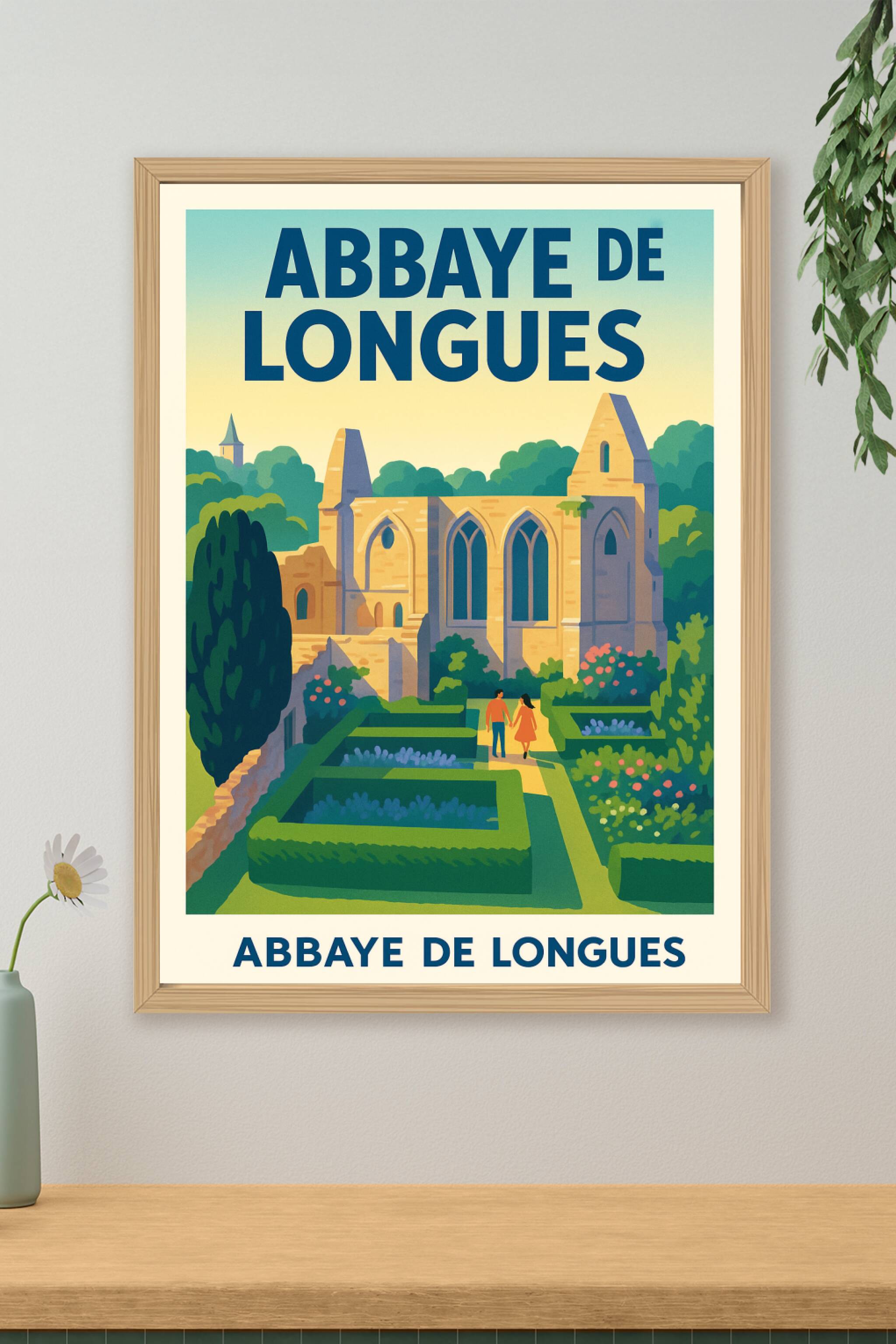 Affiche de Abbaye de Longues - Sérénité et Histoire au Cœur de la Normandie