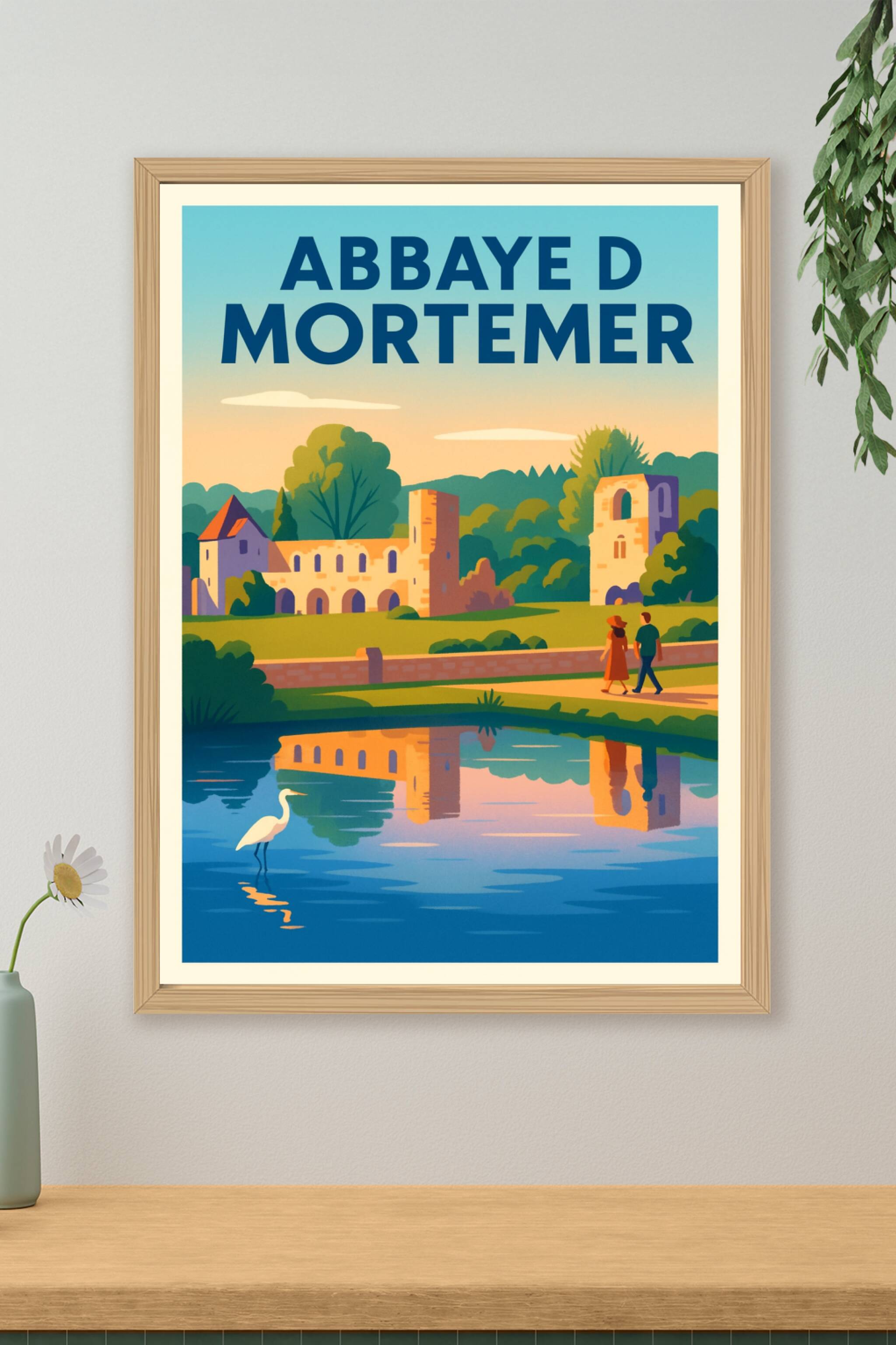 Affiche de Abbaye de Mortemer - L'élégance intemporelle de la Normandie